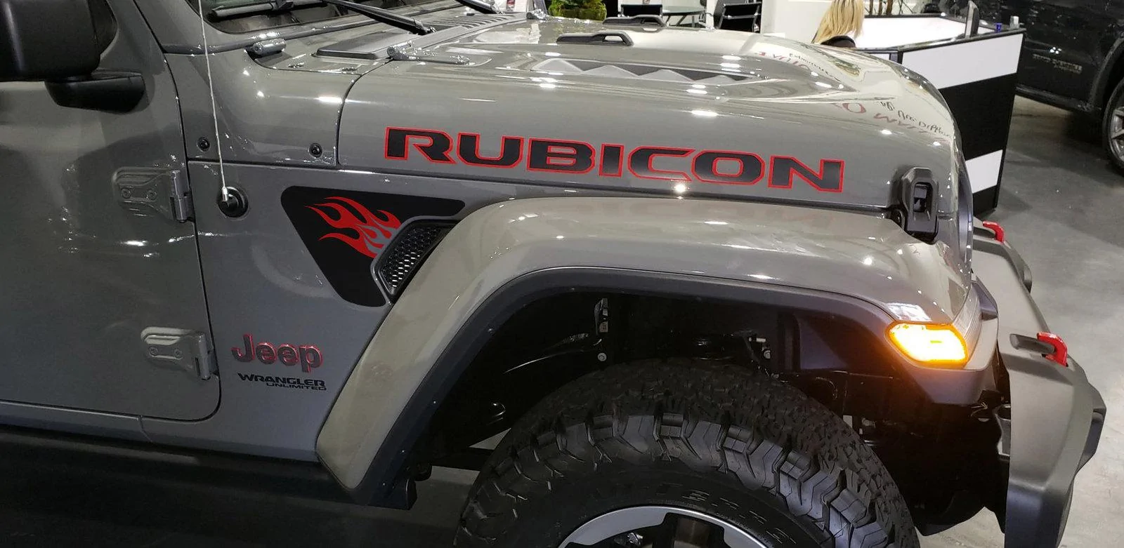 Jeep Wrangler JL Air intake decal JL Vent Decal Flames