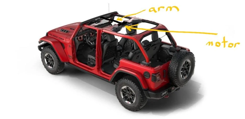 Jeep Wrangler JL Help: Automatic Soft Top for Basic/Premium Top, Not Power Top jeep perspectiv