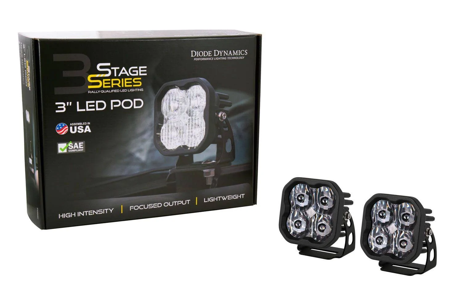 Jeep Wrangler JL SS3 3" LED Pods | Diode Dynamics BzrB9bl