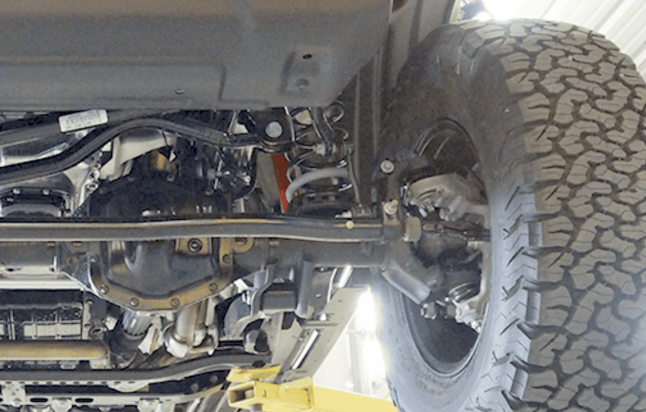 Jeep Wrangler JL Track bar hitting secter shaft brace 1