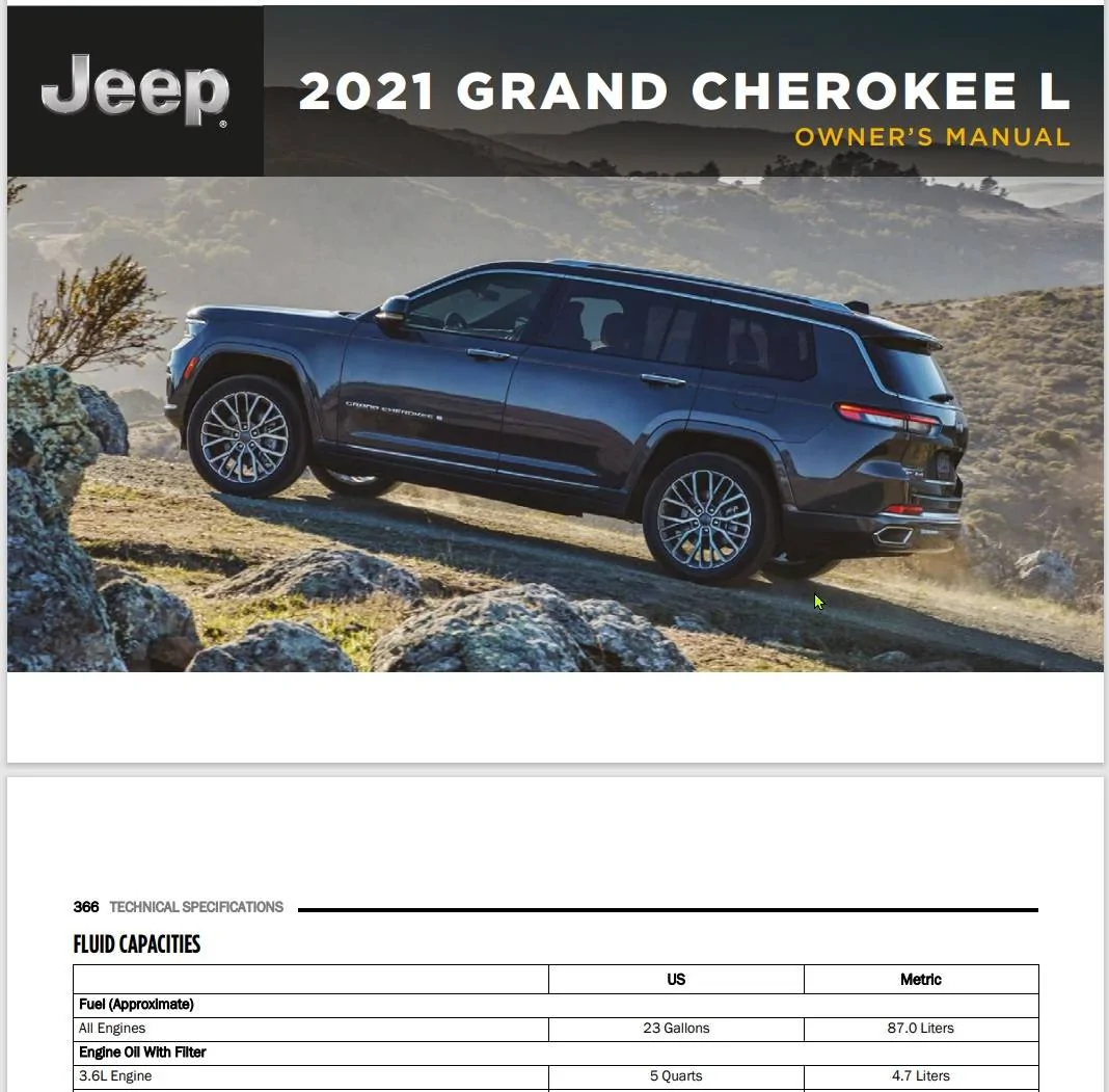 Jeep Wrangler JL Oil Fill Levels...Who Would You Believe? 2021 Grand Cherokee L Oil Capacity