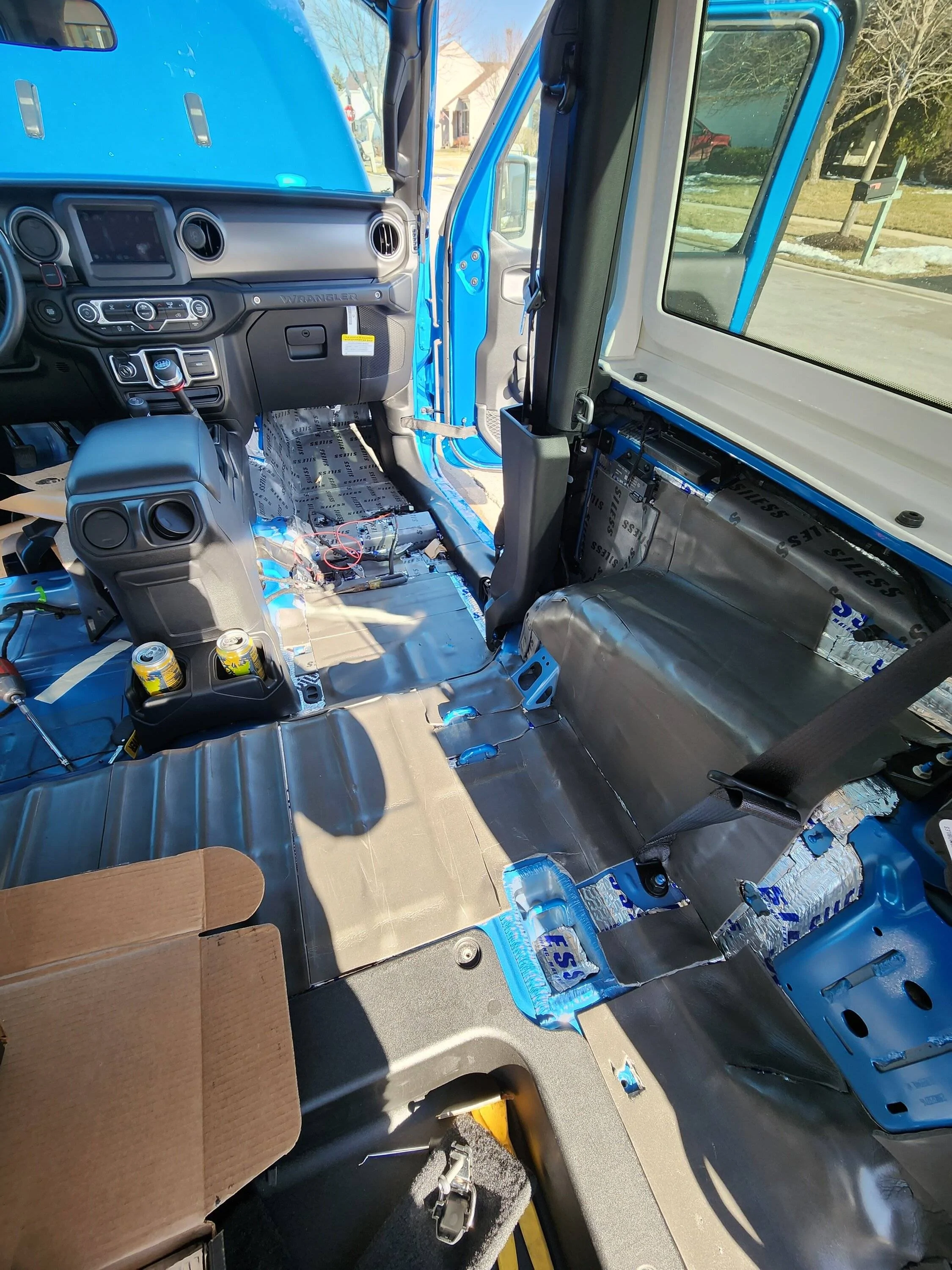 Jeep Wrangler JL Installed My First Sound Deadening Mats 20230219_140854