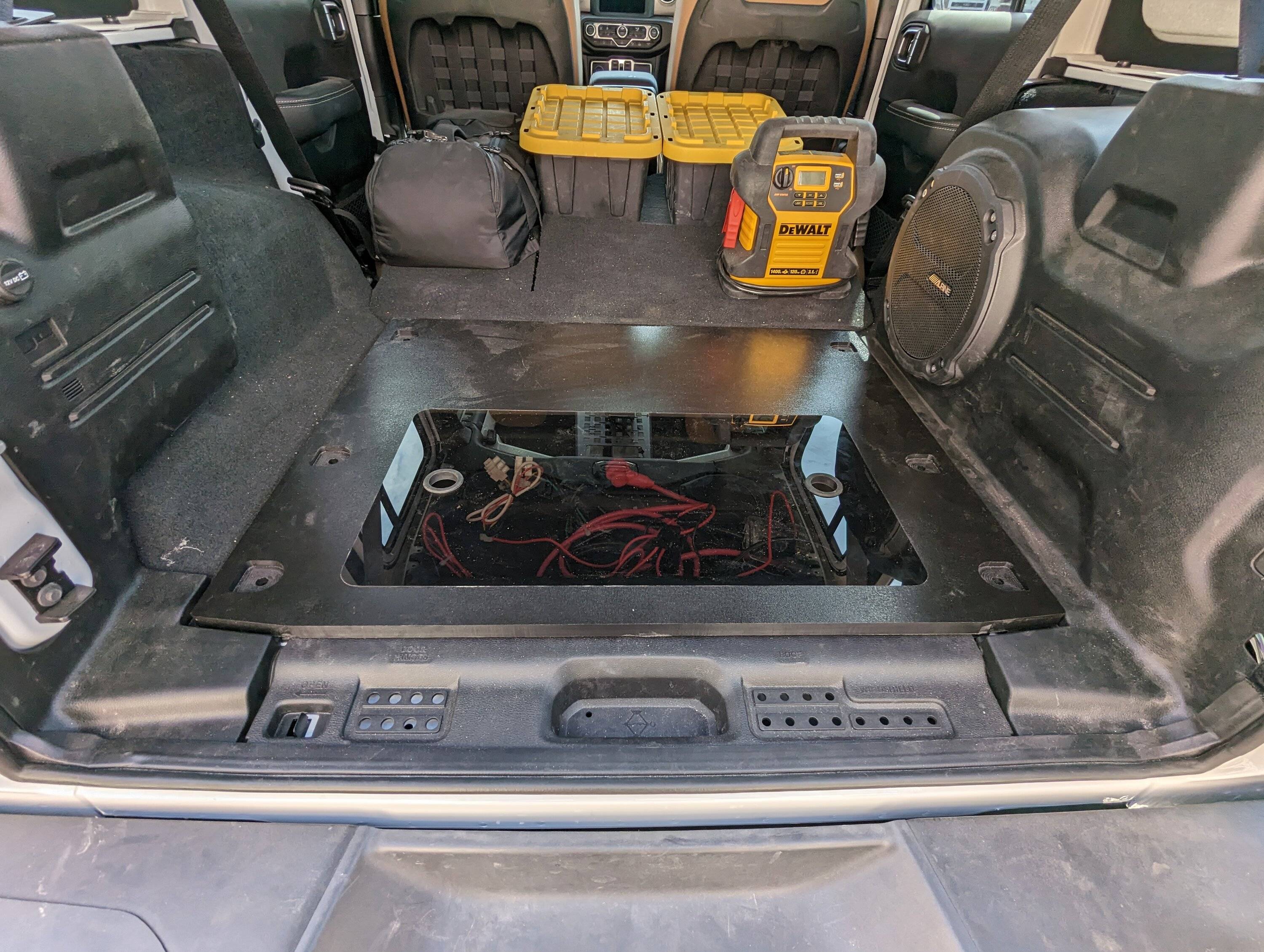 Jeep Wrangler JL JLU Rear Deck Storage PXL_20230420_152757295