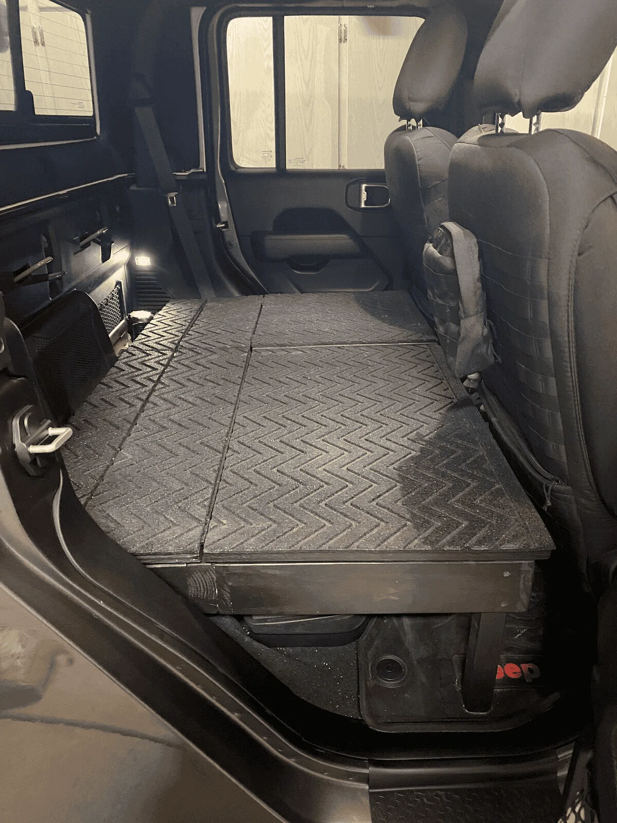Jeep Wrangler JL JLU Rear Seat Delete ($125 in materials) 1682900773121