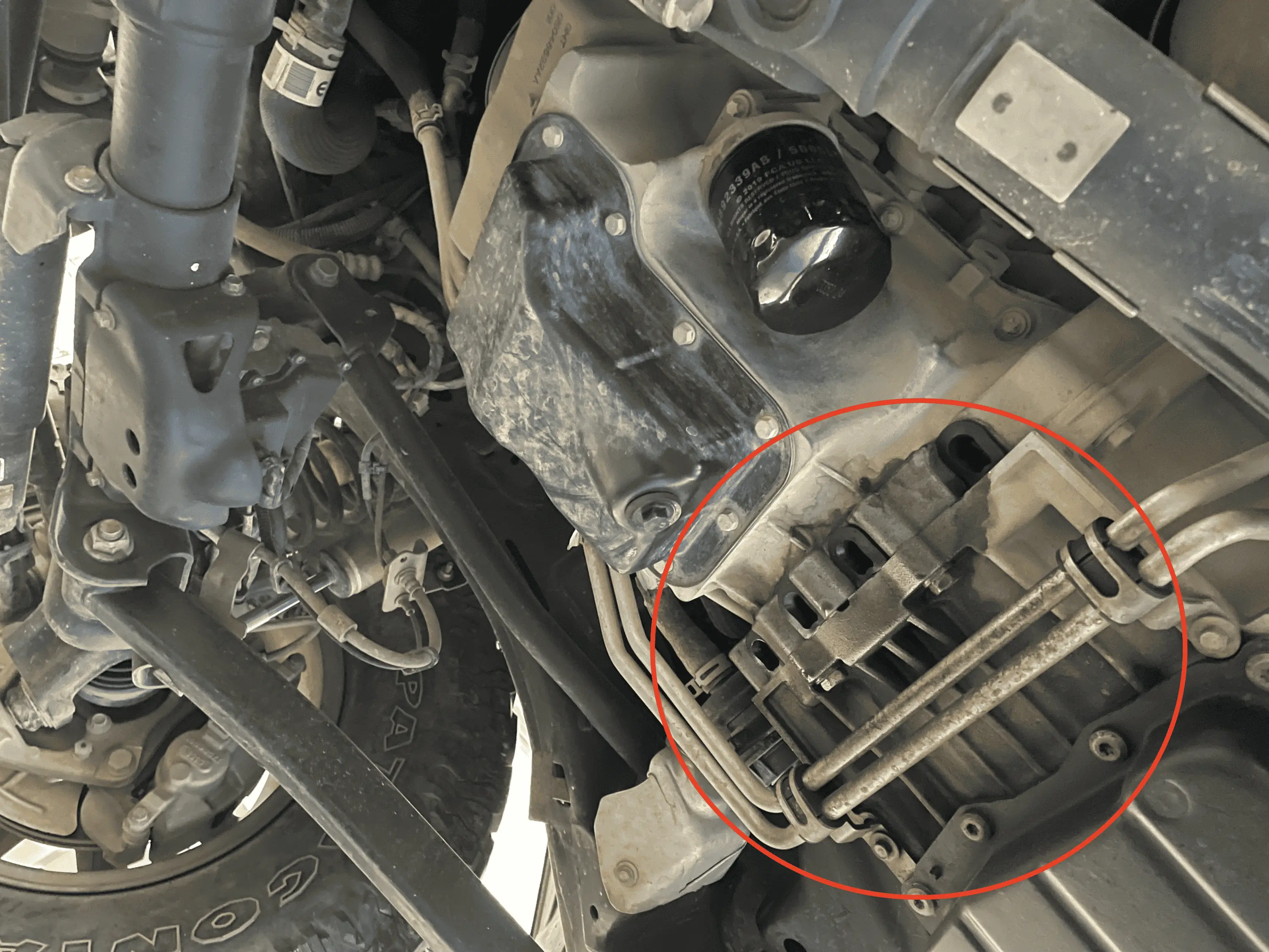 Jeep Wrangler JL Oil leak on 2021 2.0T, w/27k miles Jeep_5_1_23
