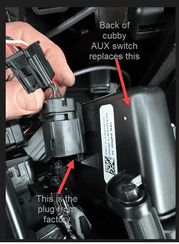 Jeep Wrangler JL Mopar AUX Switch Install Help needed 2023-05-04_13-24-27