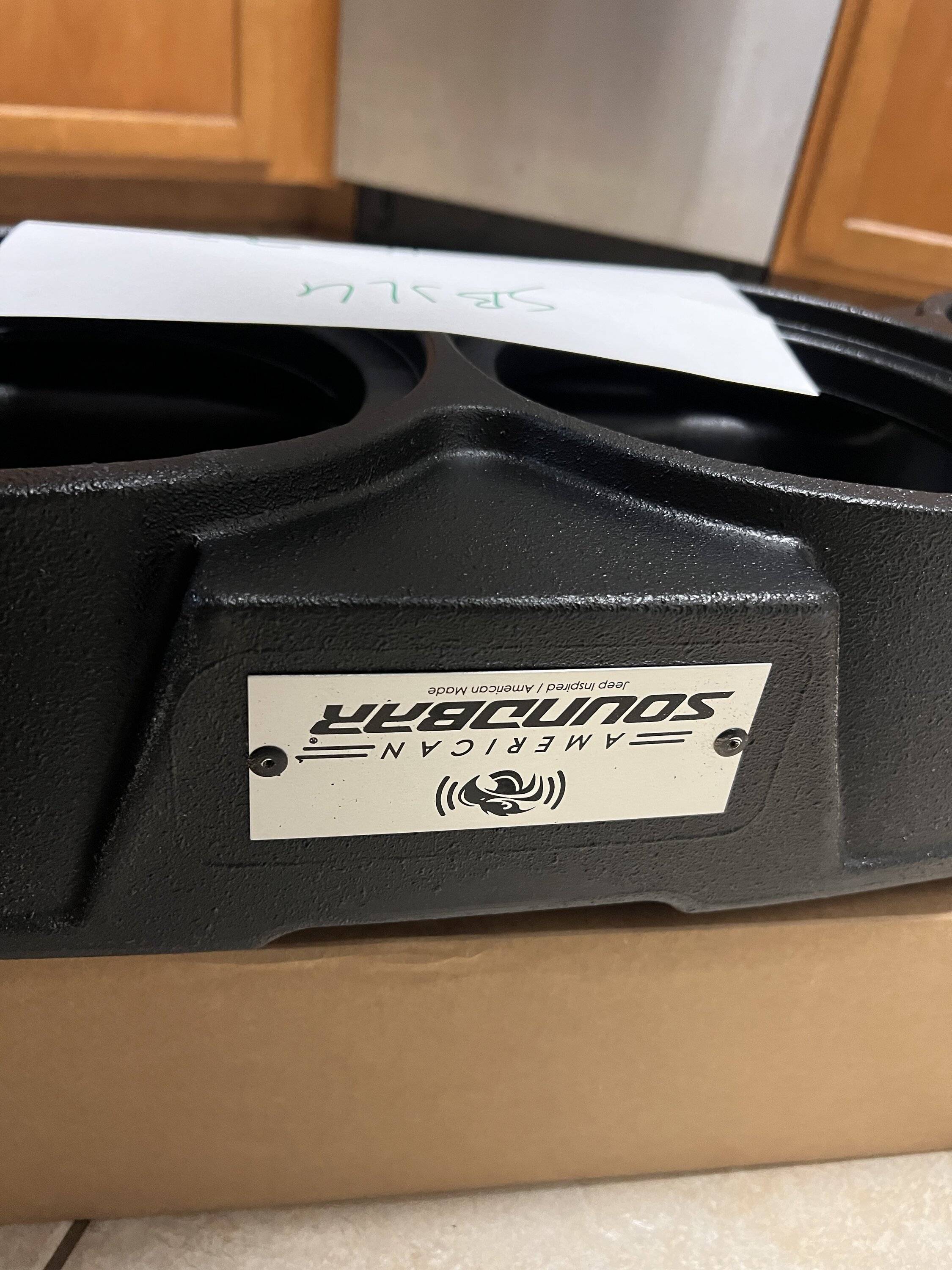 Jeep Wrangler JL American sound bar enclosure 9D001768-F64A-4909-933D-4DCE10E2C6CD
