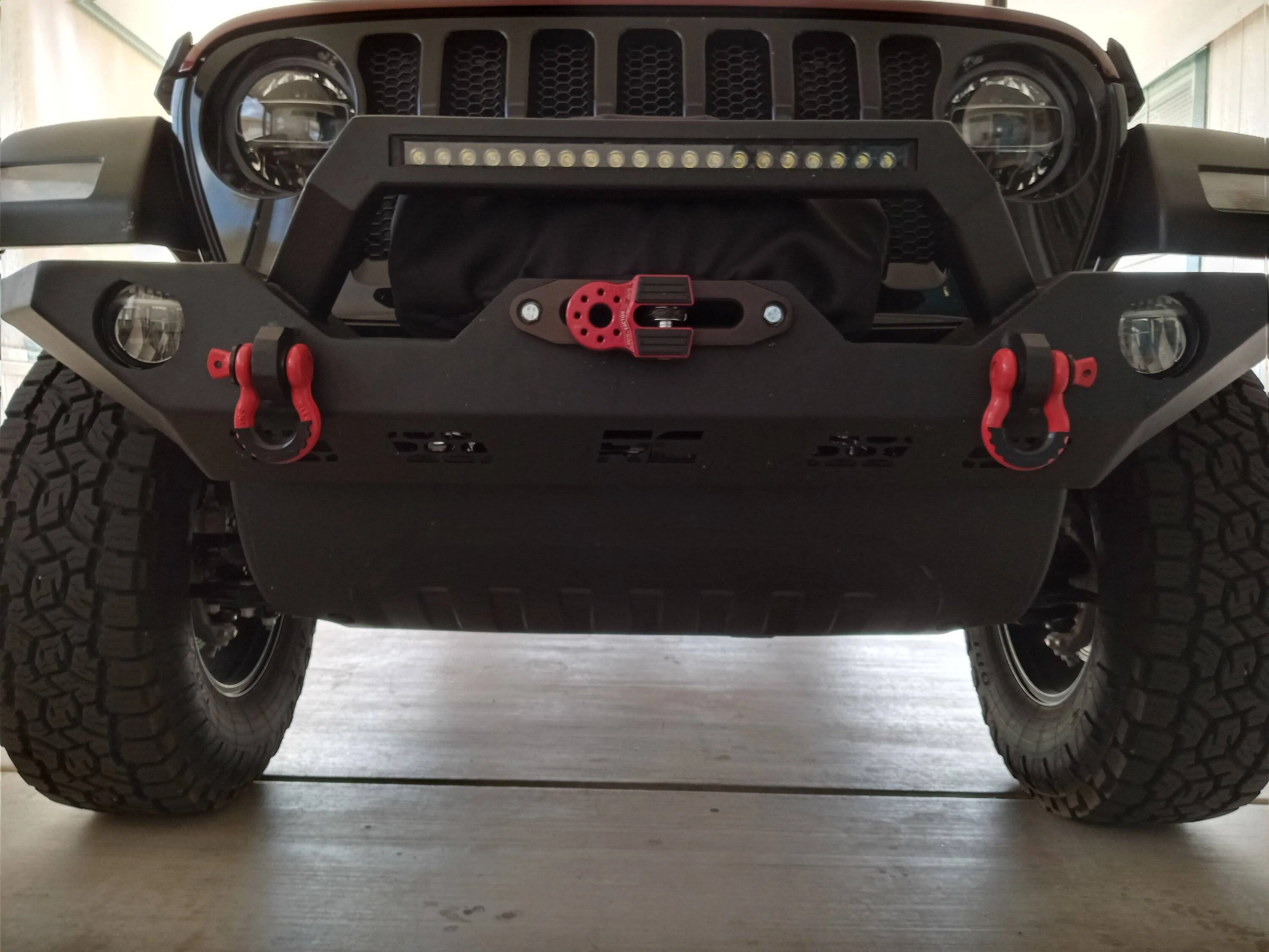 Jeep Wrangler JL Help with aftermarket bumpers Lower Guard 04