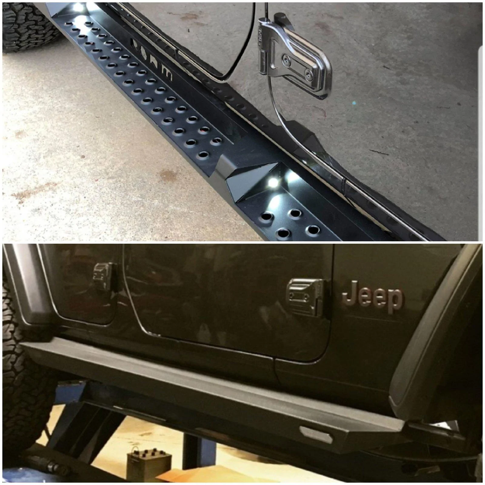 Jeep Wrangler JL ROAM Steps vs. IRON CROSS Steps 20180809_153214