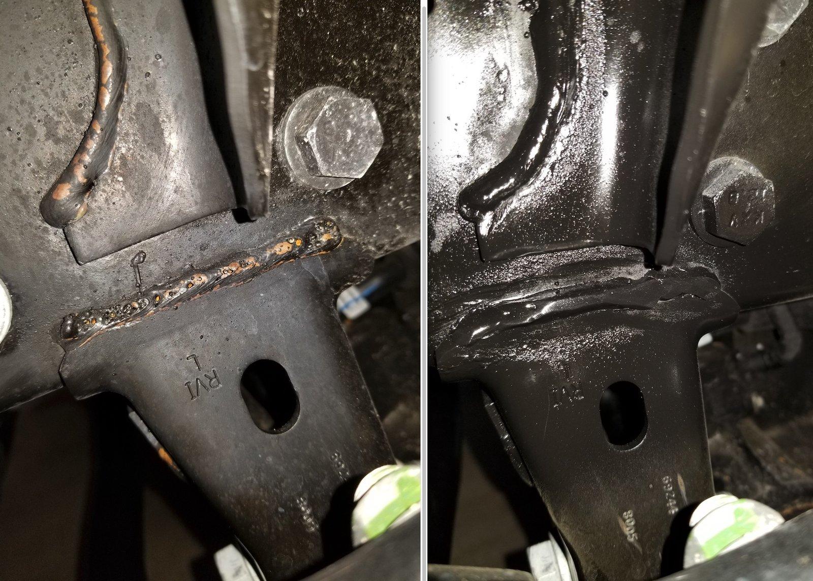 Jeep Wrangler JL JL welding Issues Aug-09-18-trackbar-bracket-before-after