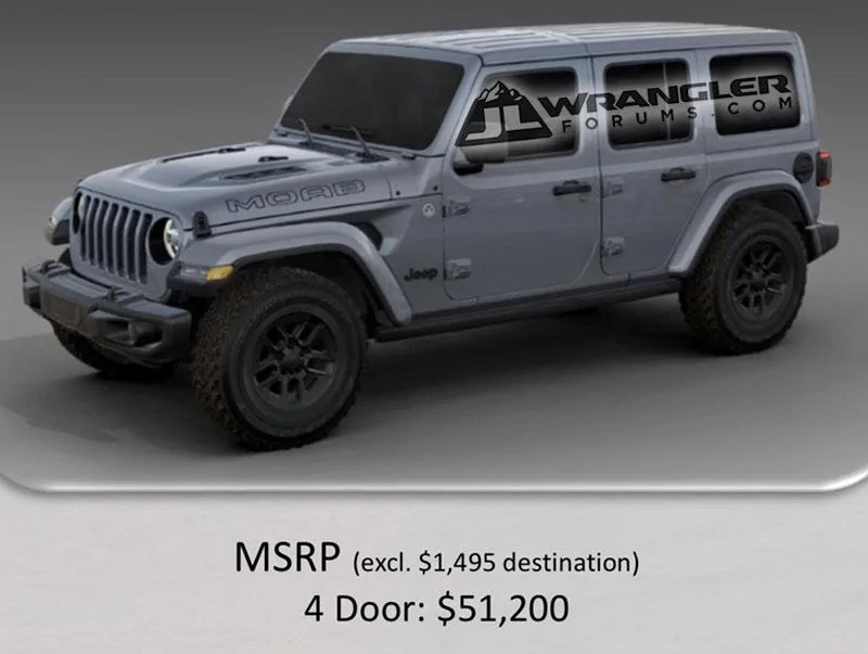 Jeep Wrangler JL 2018 Jeep Wrangler JL Moab Edition - Official Specs and Pricing! 2018_JL_MOAB_Sting-Gray