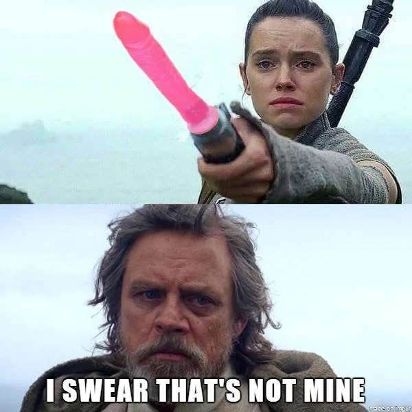 Jeep Wrangler JL Jeep humor waiting room ( ** NO POLITICS ** ) star-wars-rey-luke-dildo-swear-not-min
