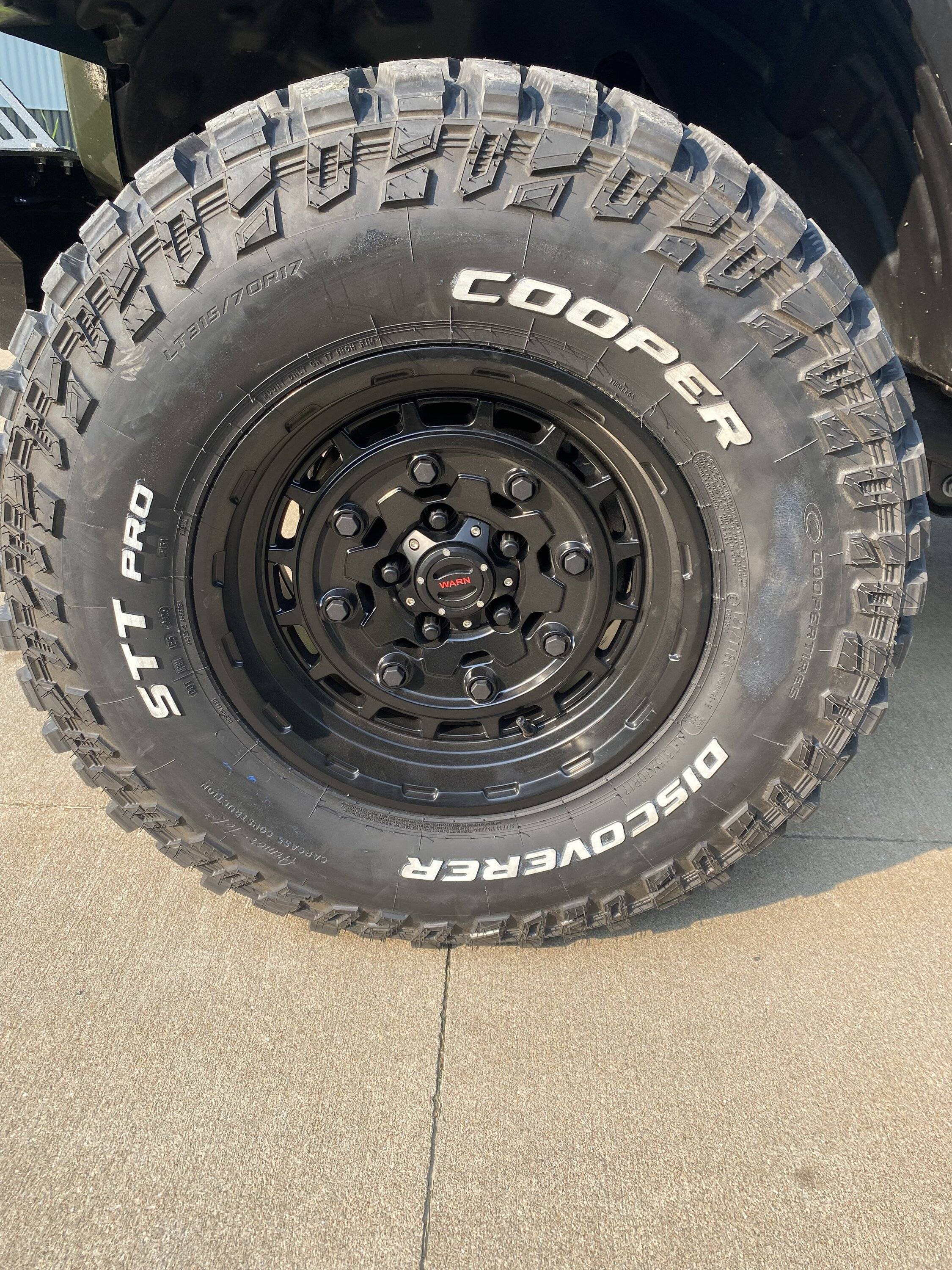 Jeep Wrangler JL Warn wheels with Cooper SST ED85323A-F279-42C3-A105-17B5E4F5F283