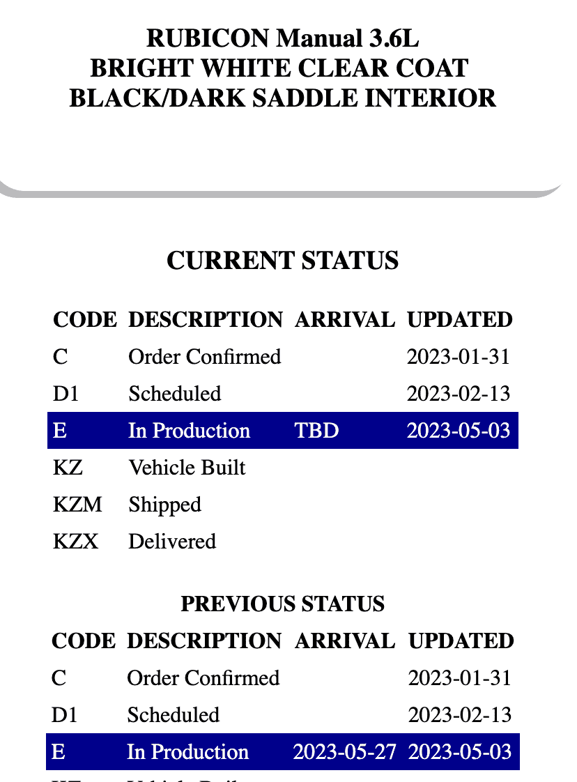 Jeep Wrangler JL 2023 Orders - Check in here Screenshot 2023-05-20 at 4.02.14 PM