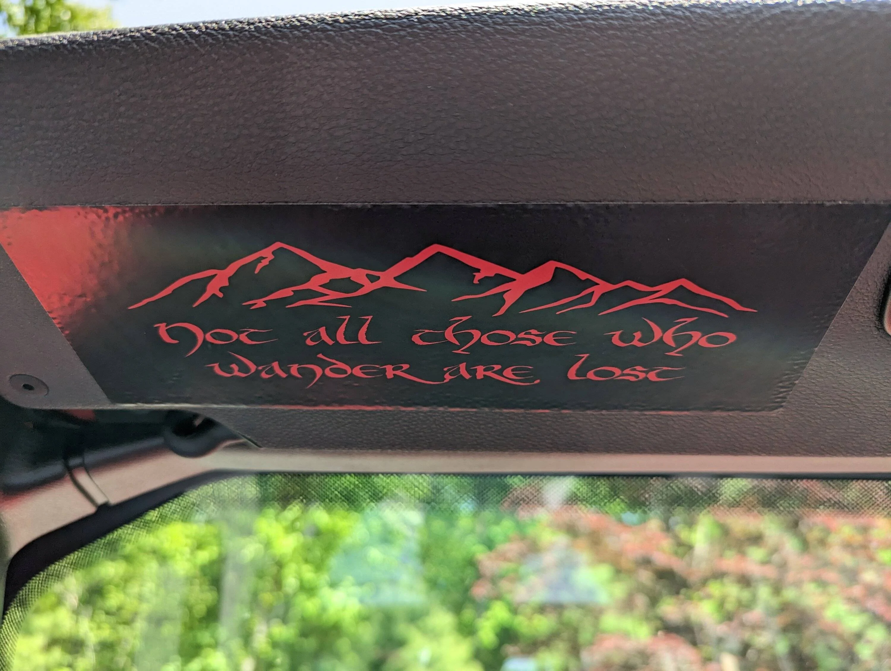 Jeep Wrangler JL Sun visor warning decal removal mod PXL_20230522_172449496