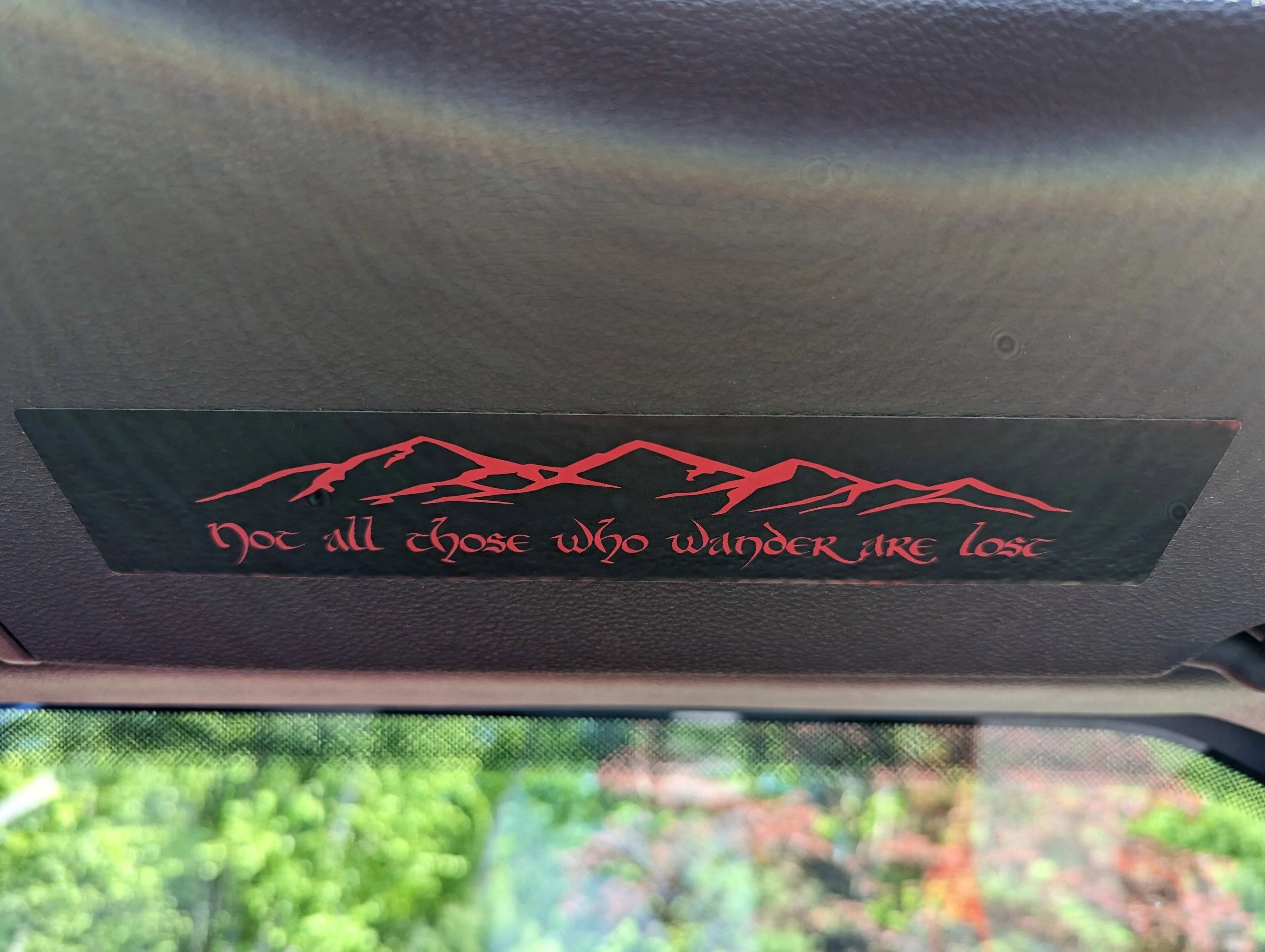 Jeep Wrangler JL Sun visor warning decal removal mod PXL_20230522_172407132