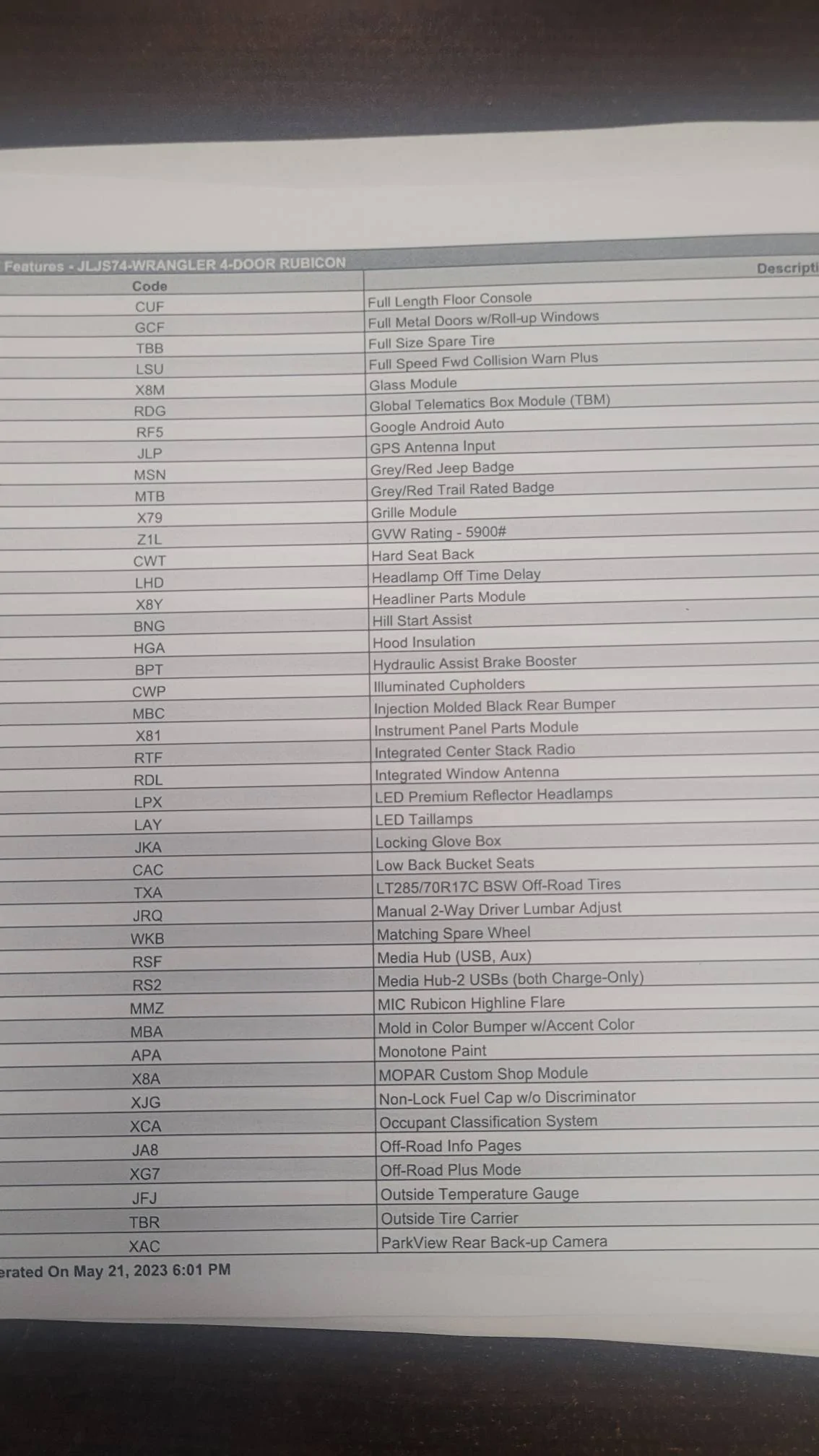 Jeep Wrangler JL Latest 2024 Jeep Wrangler Order Guide & Pricing List (JL/JLU) - Updated Monthly Resized_20230521_170559