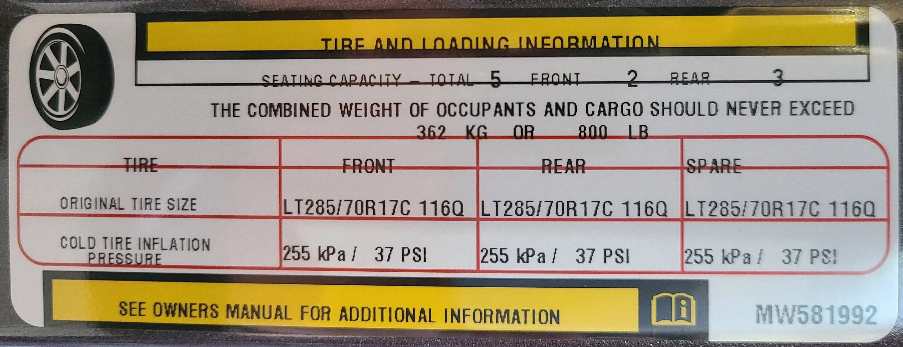 Jeep Wrangler JL What tire pressures are you using when towing? psi