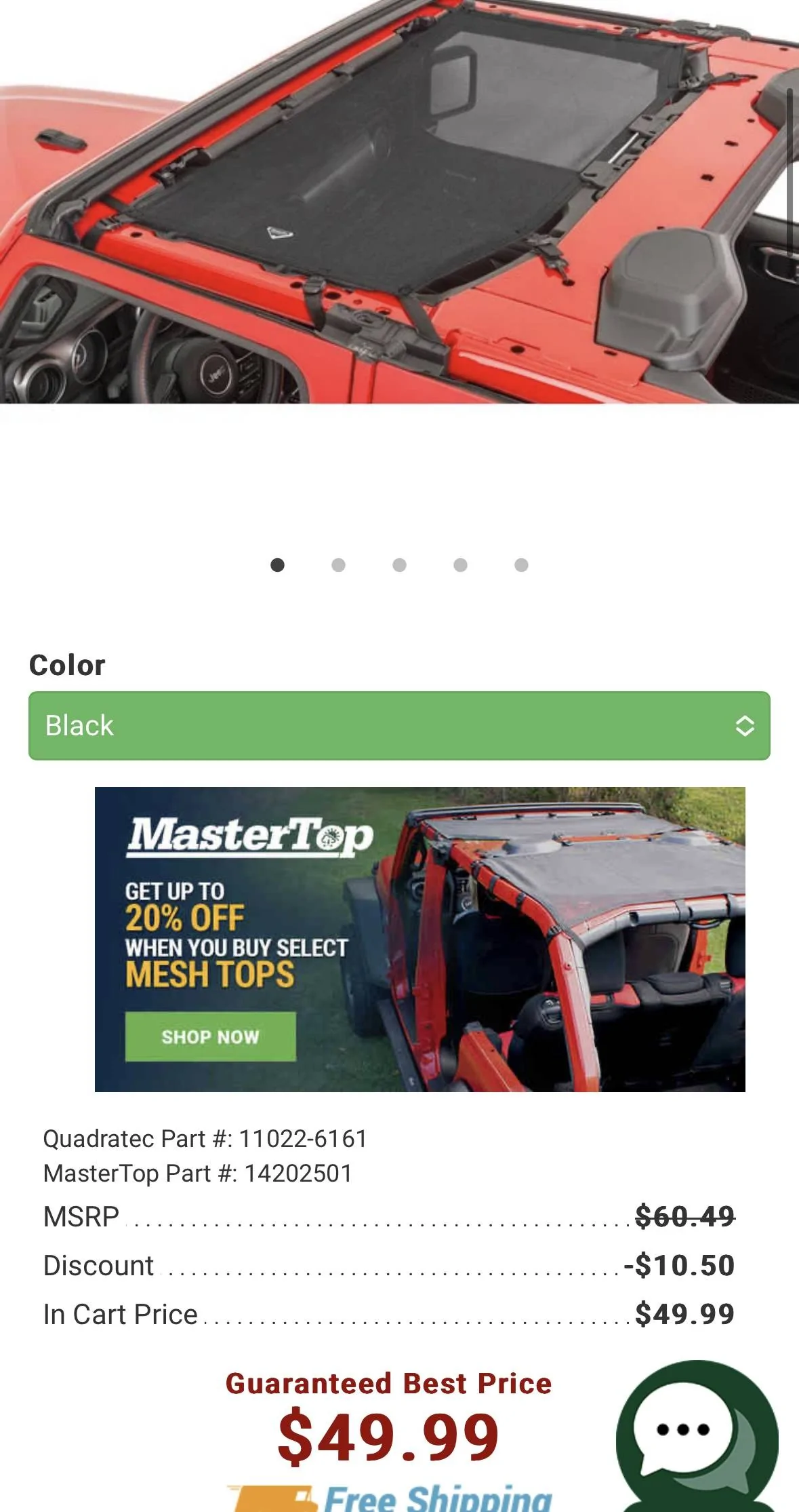 Jeep Wrangler JL Mastertop sunshade IMG_4372
