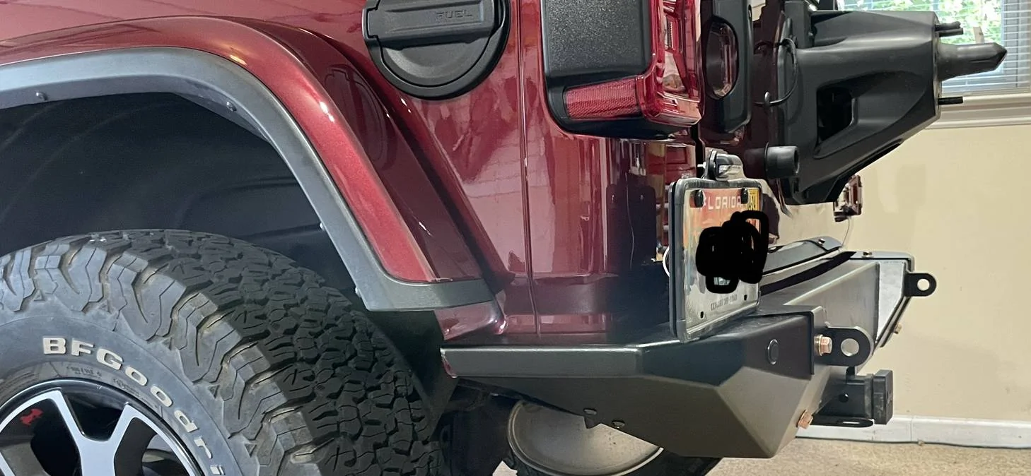 Jeep Wrangler JL Metalcloak Full Width Rear Bumper Install Notes IMG_4591