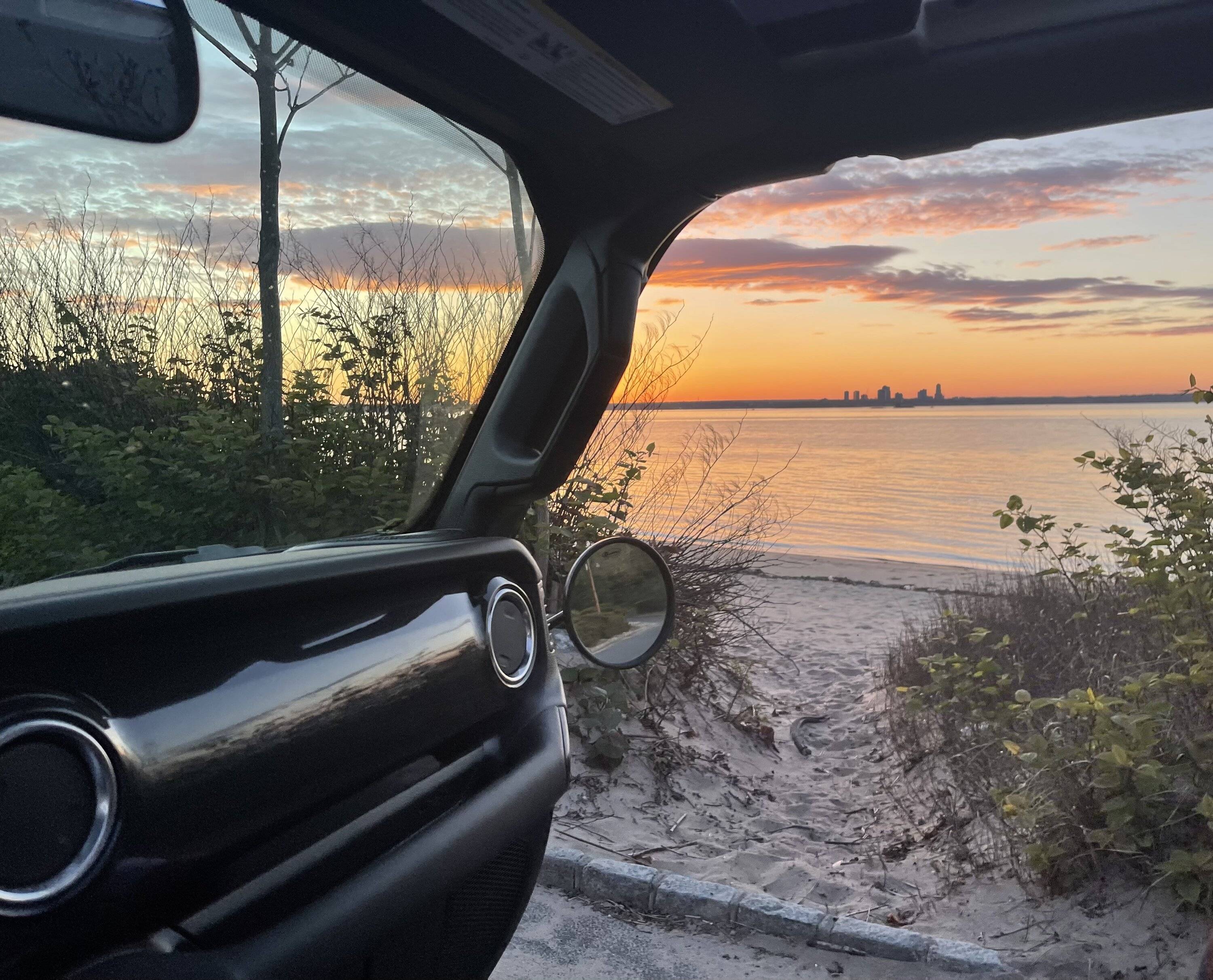 Jeep Wrangler JL Sunset in the Jeep FullSizeRender