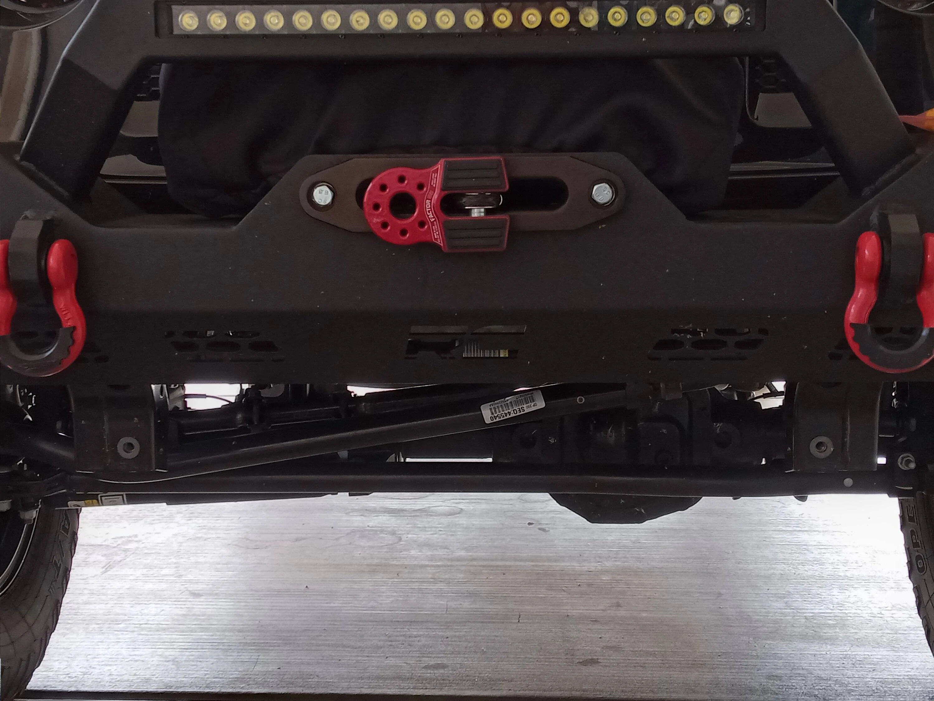 Jeep Wrangler JL Holes left open after bumper install Lower Guard 01