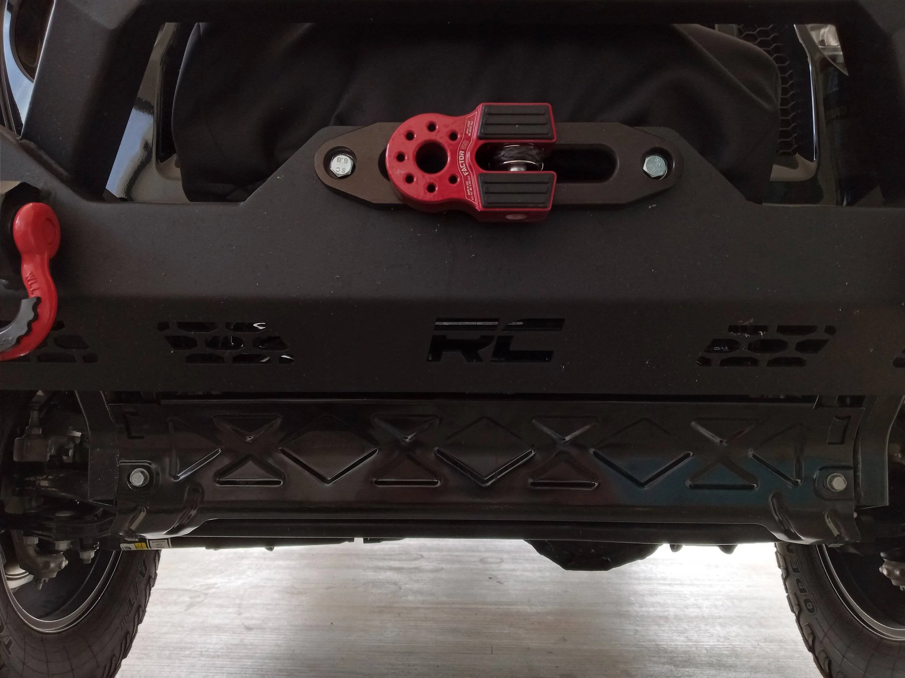 Jeep Wrangler JL Holes left open after bumper install Lower Guard 02