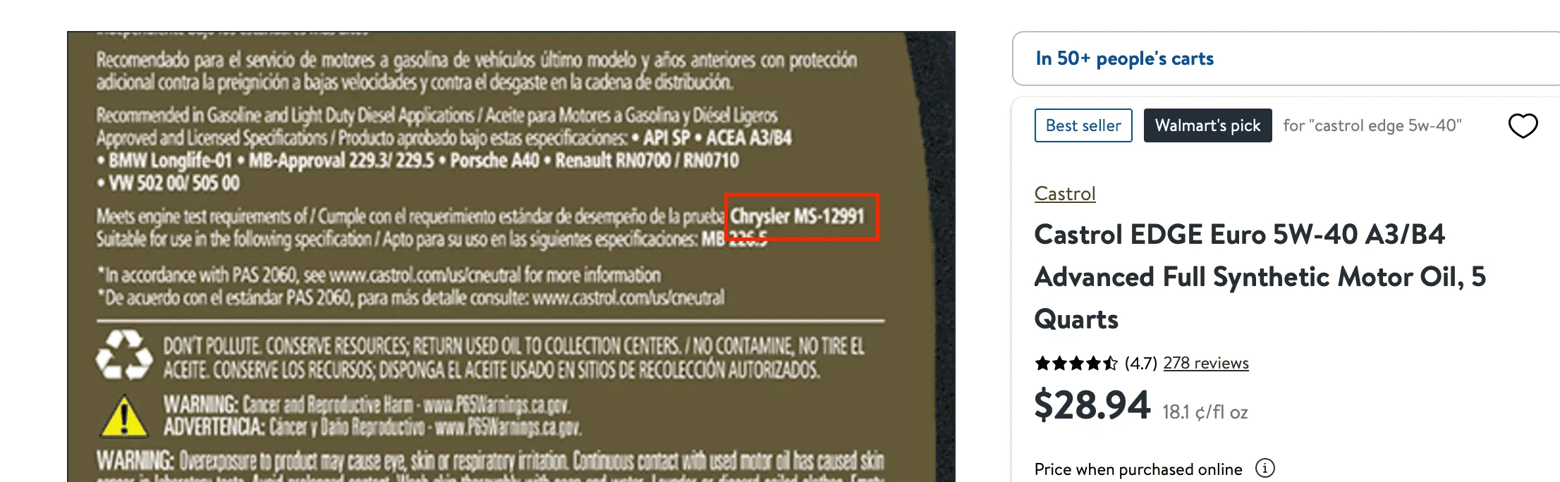 Jeep Wrangler JL MS-12991 RECOMMENDED; API SN REQUIRED Screenshot 2023-06-09 at 14.15.57