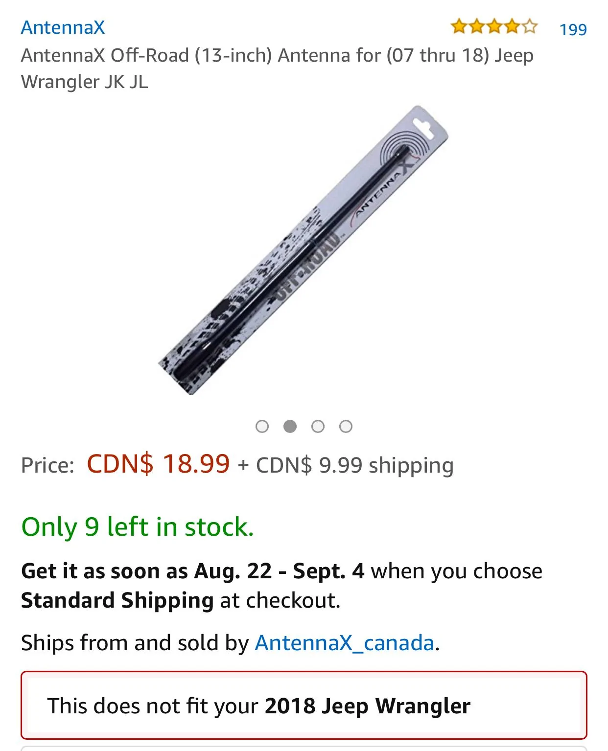 Jeep Wrangler JL Antenna X on Amazon. Does it fit? 6B0F2703-5957-4950-8572-45AC79FE9C22