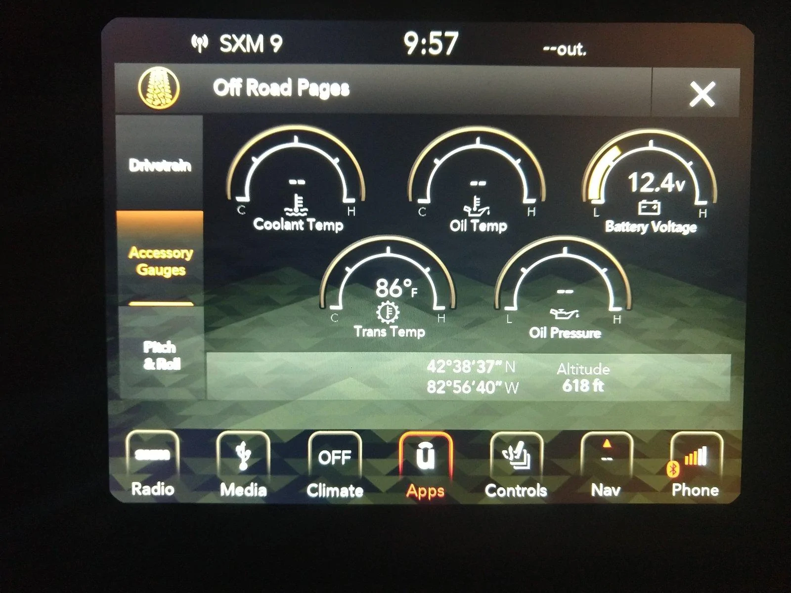 Jeep Wrangler JL Off Road Pages has arrived via OTA software update! IMG_20180812_095738984