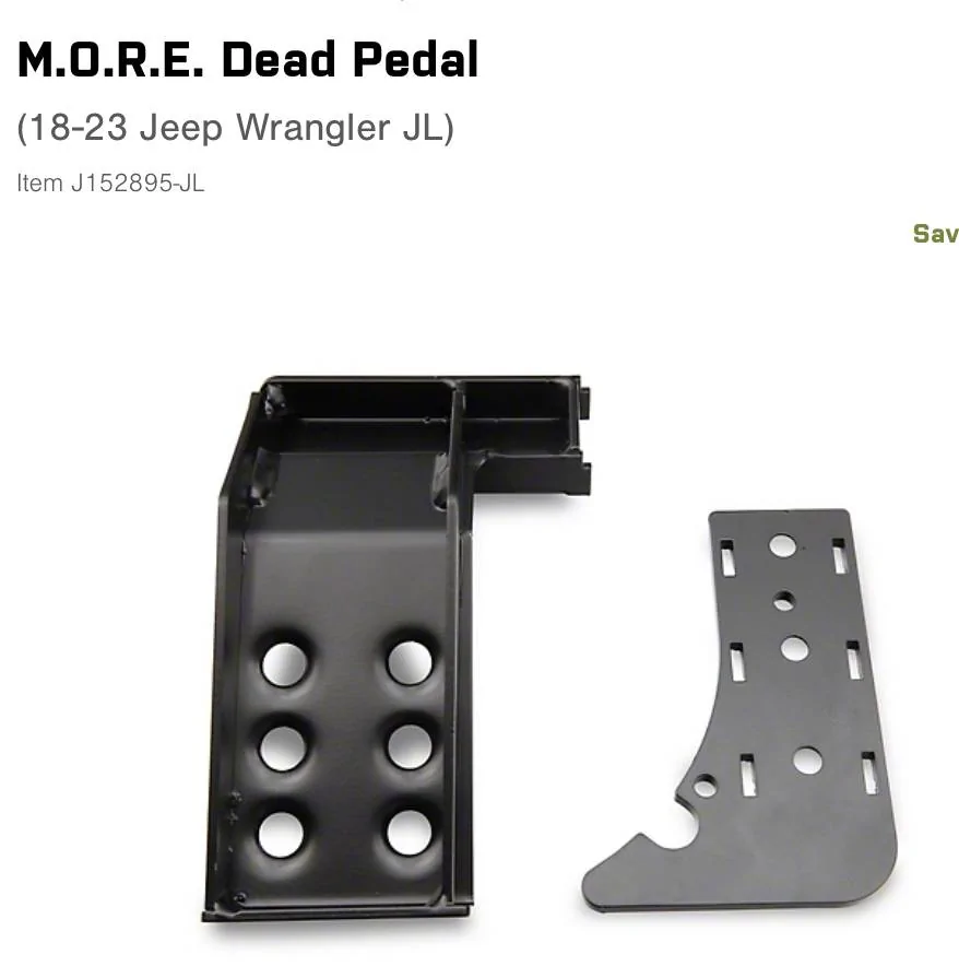 Jeep Wrangler JL Redock Dead Pedal IMG_4314