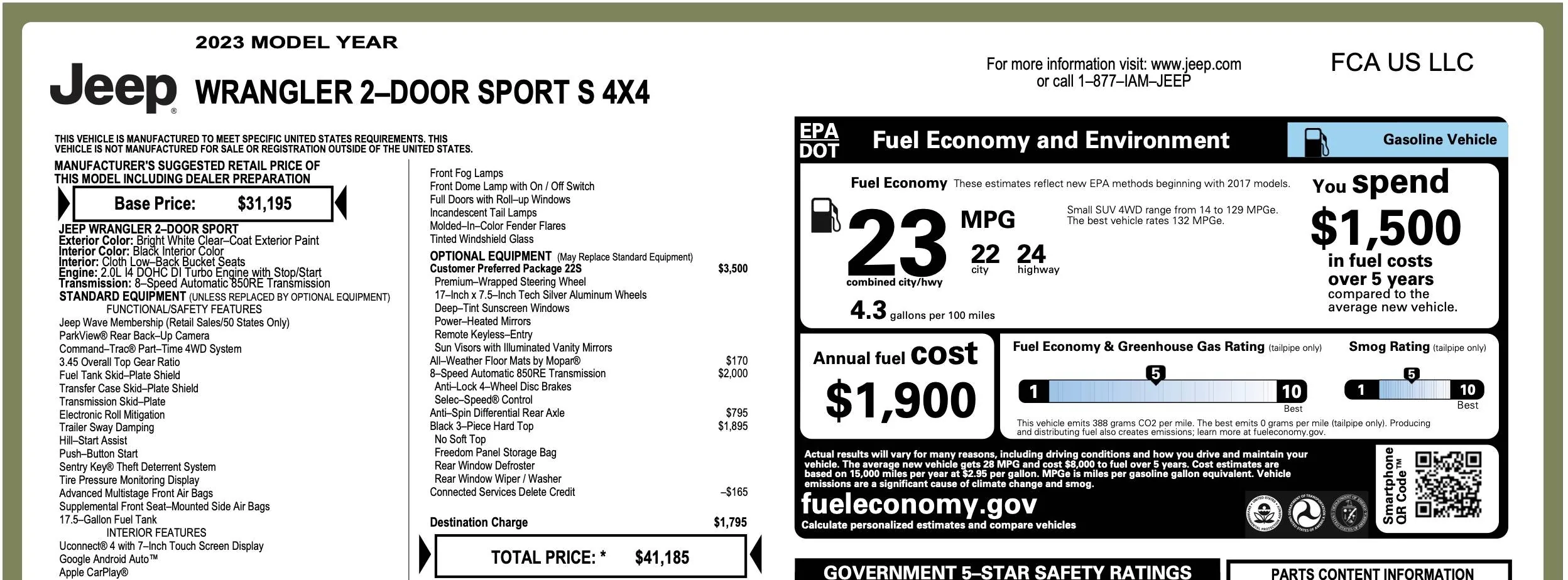 Jeep Wrangler JL 2024 gas mileage drop! 23 mpg