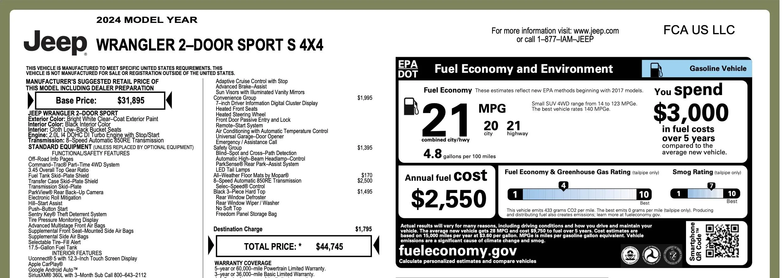 Jeep Wrangler JL 2024 gas mileage drop! 24 mpg