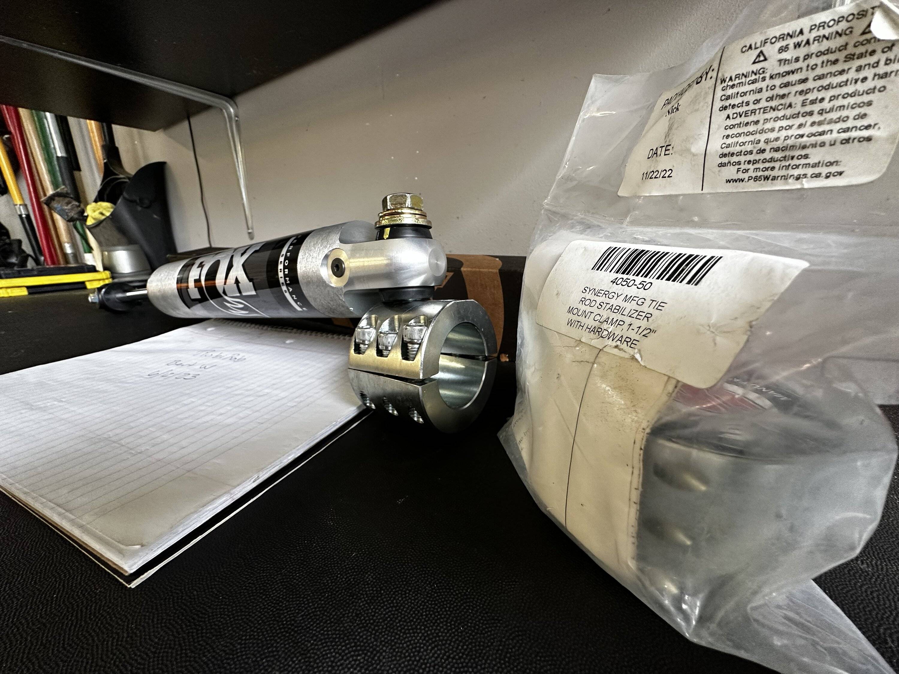 Jeep Wrangler JL FS:IL: Fox 2.0 Steering stabilizer with relocation setup IMG_2225