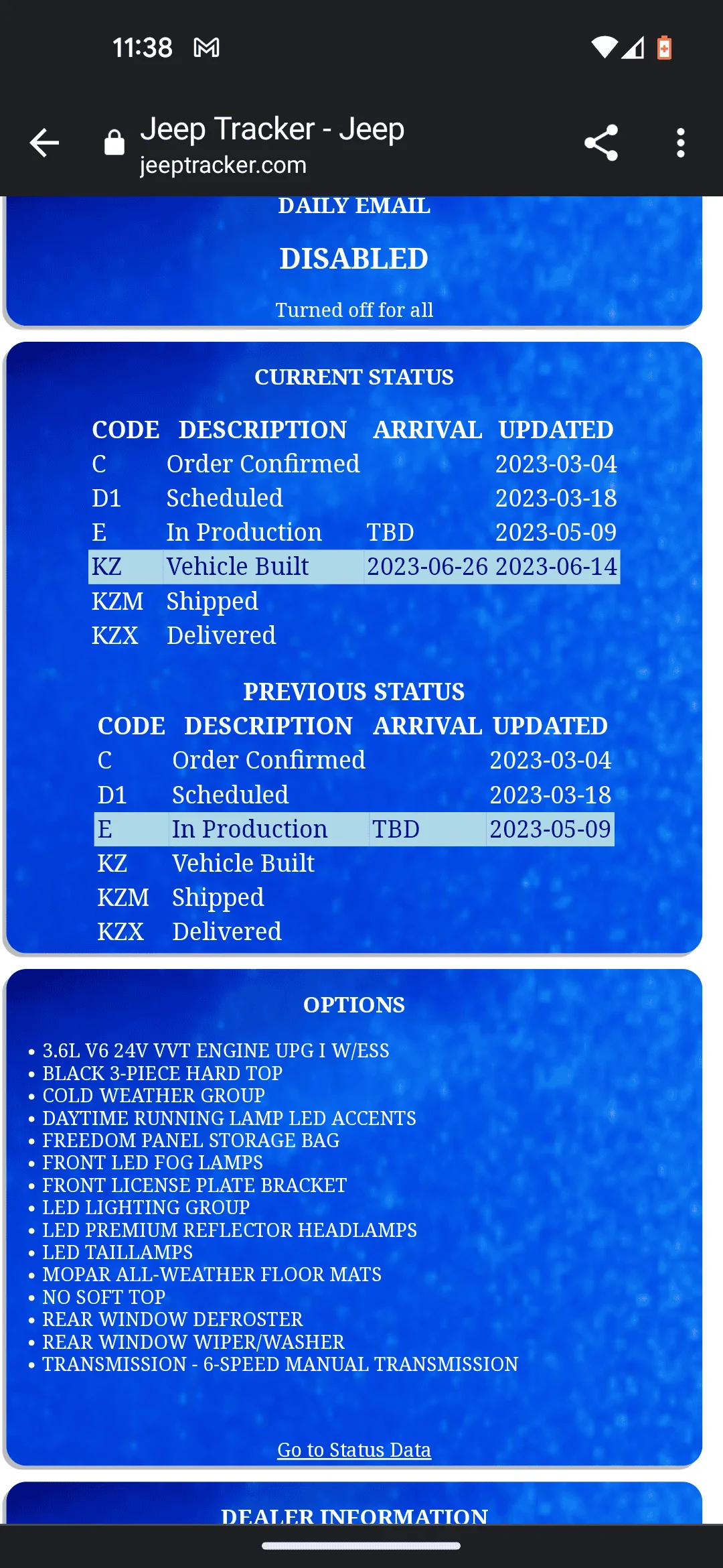 Jeep Wrangler JL 2023 Orders - Check in here Screenshot_20230615-113818