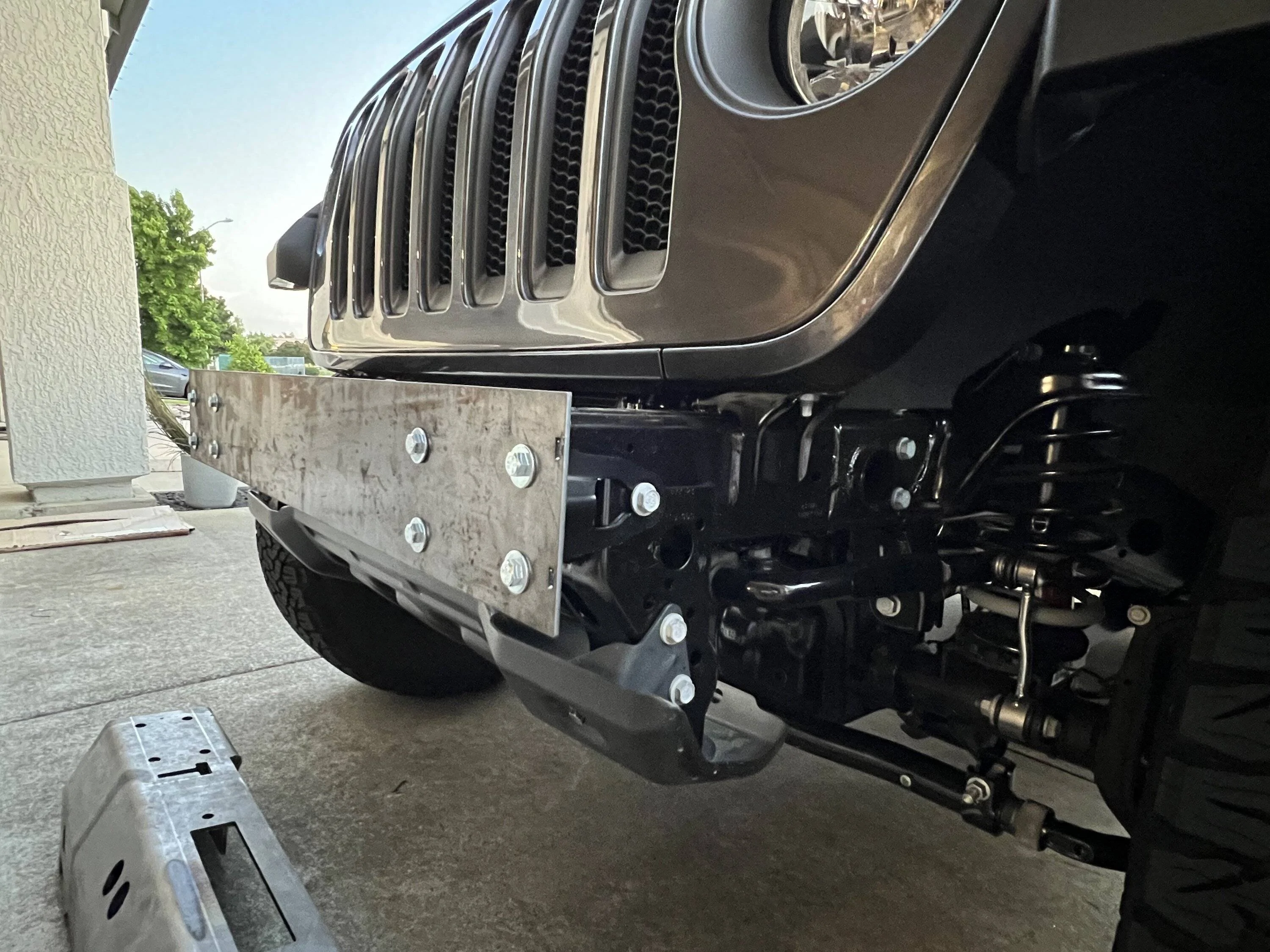 Jeep Wrangler JL DIY stubby front bumper project IMG_4245