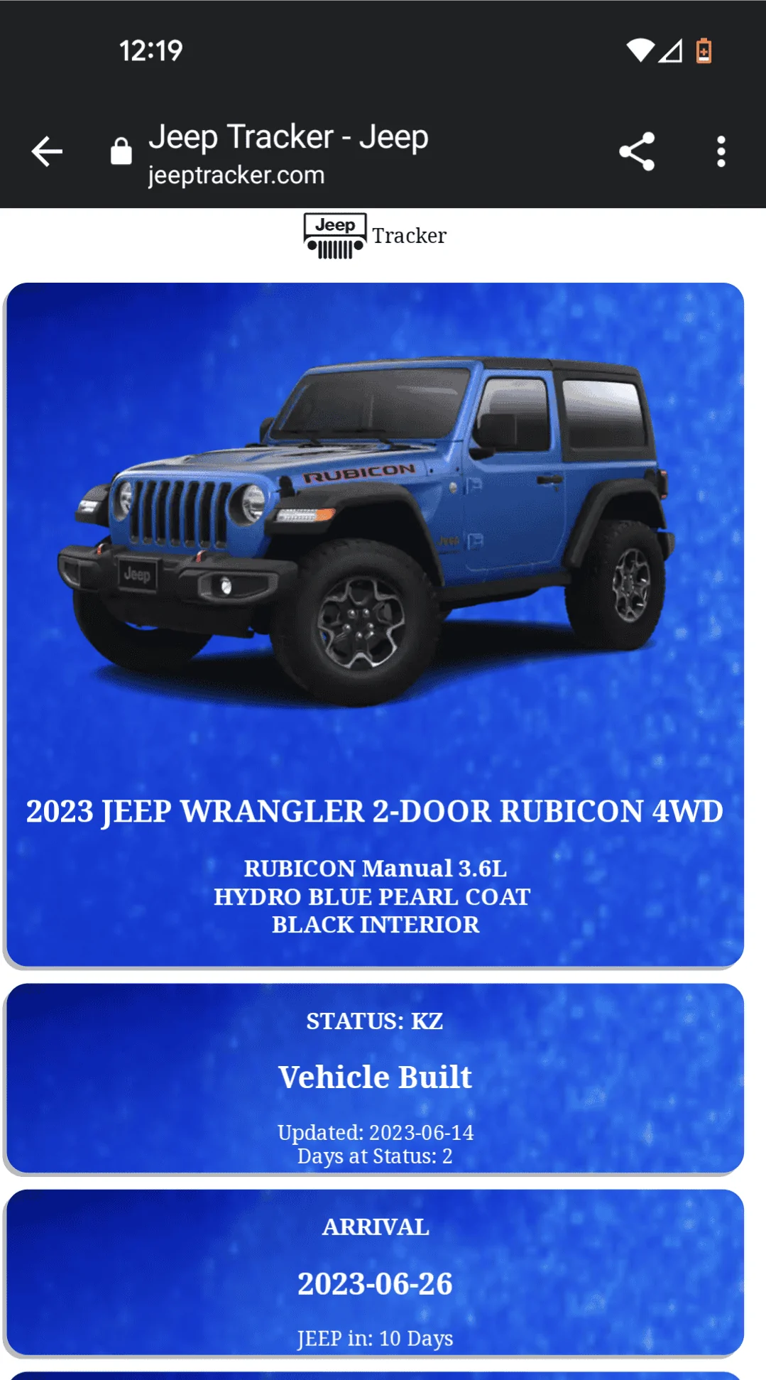 Jeep Wrangler JL 2023 Orders - Check in here Screenshot_20230616-121938