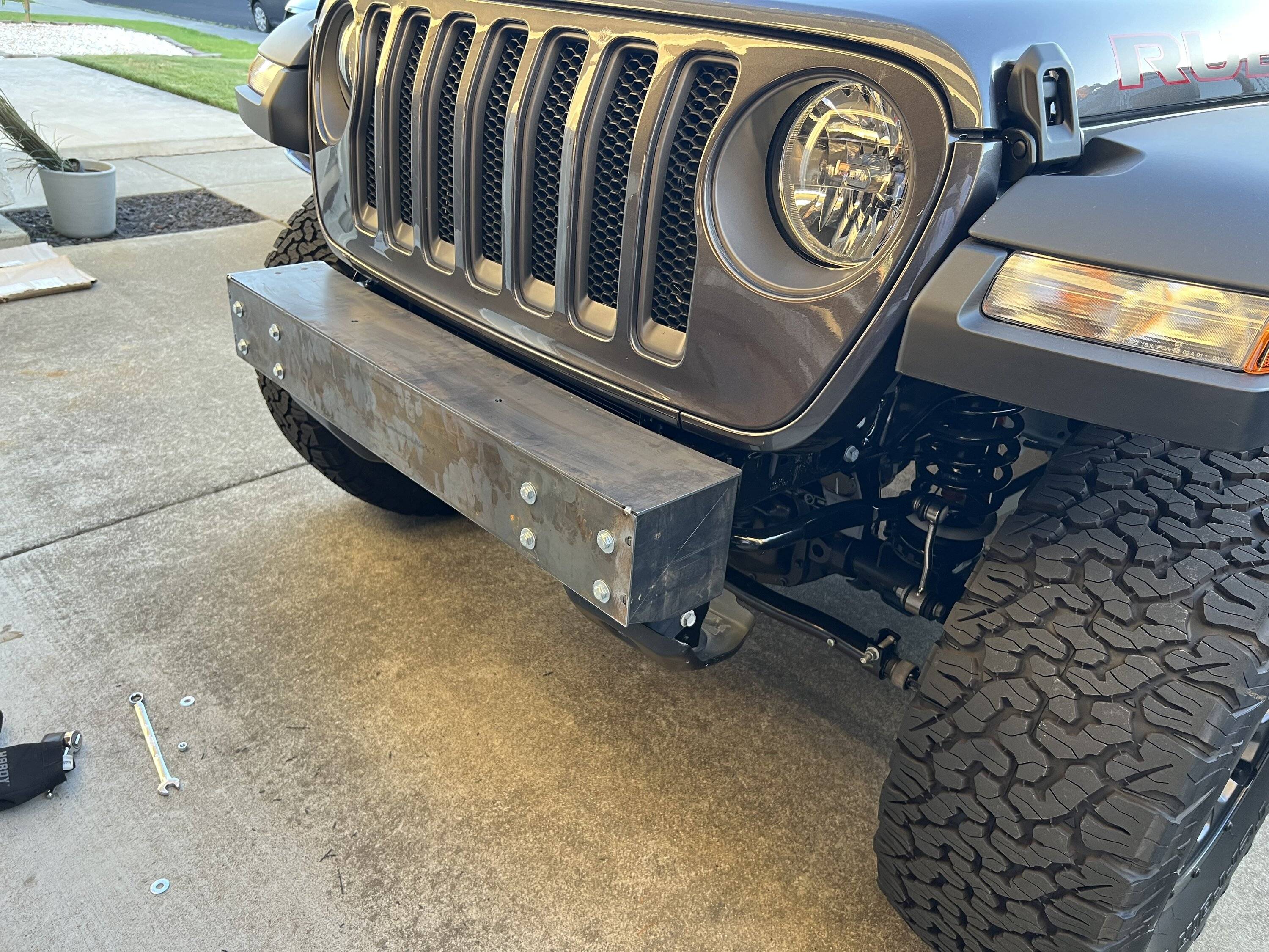 Jeep Wrangler JL DIY stubby front bumper project IMG_4254