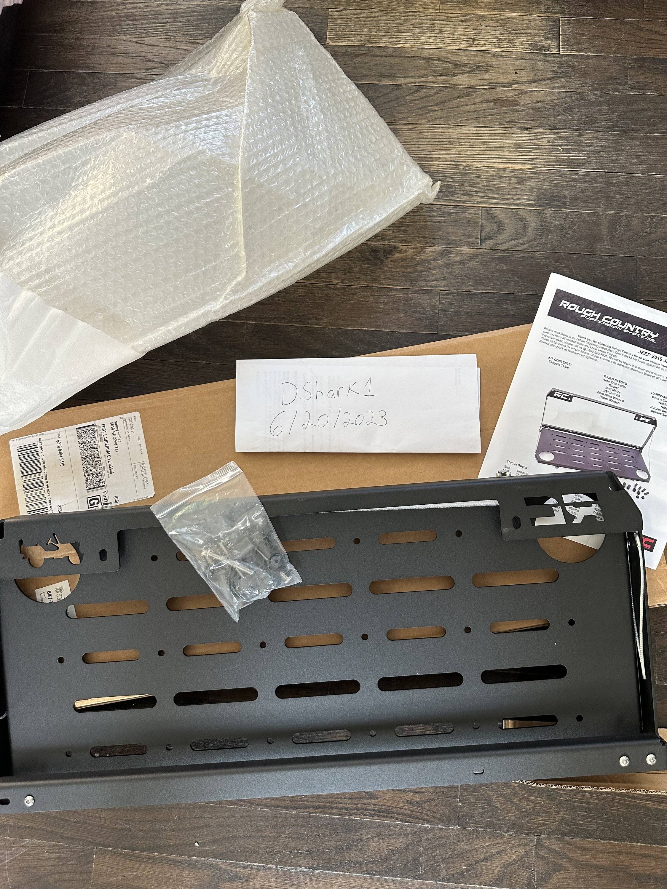 Jeep Wrangler JL Rough Country Folding Table IMG_0474