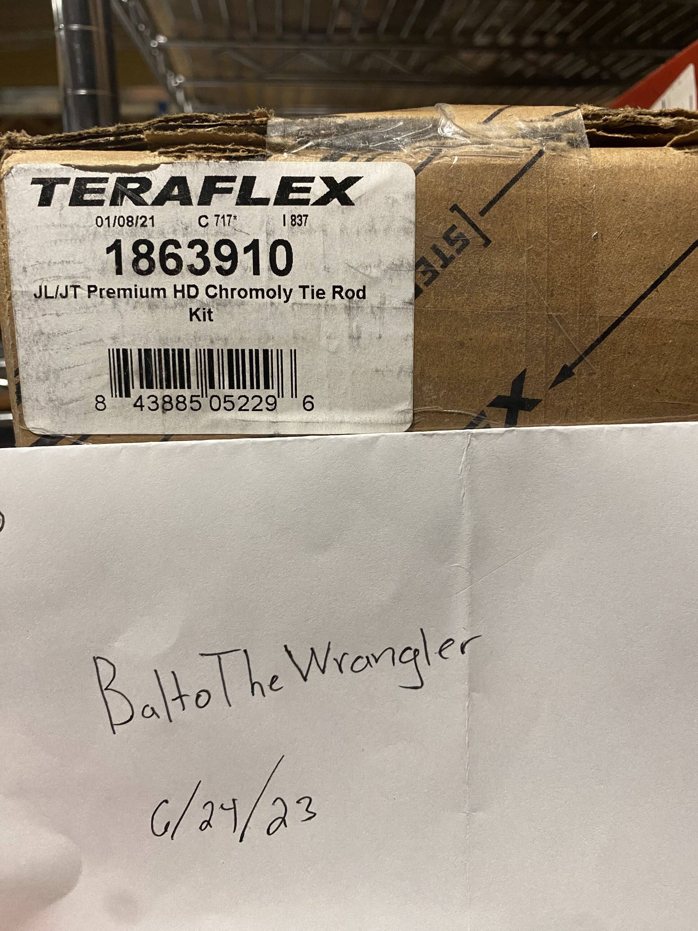 Jeep Wrangler JL Teraflex Chromoly Tie Rod Kit IMG_1259