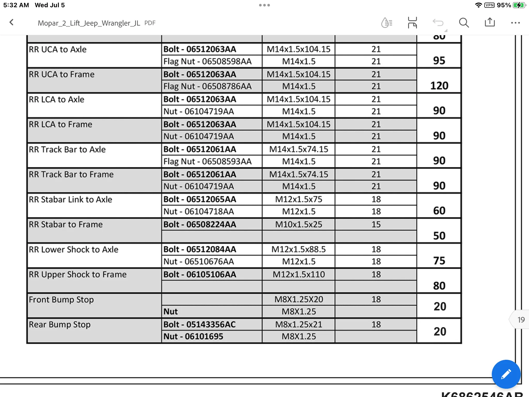 Jeep Wrangler JL Torque Specs IMG_0075