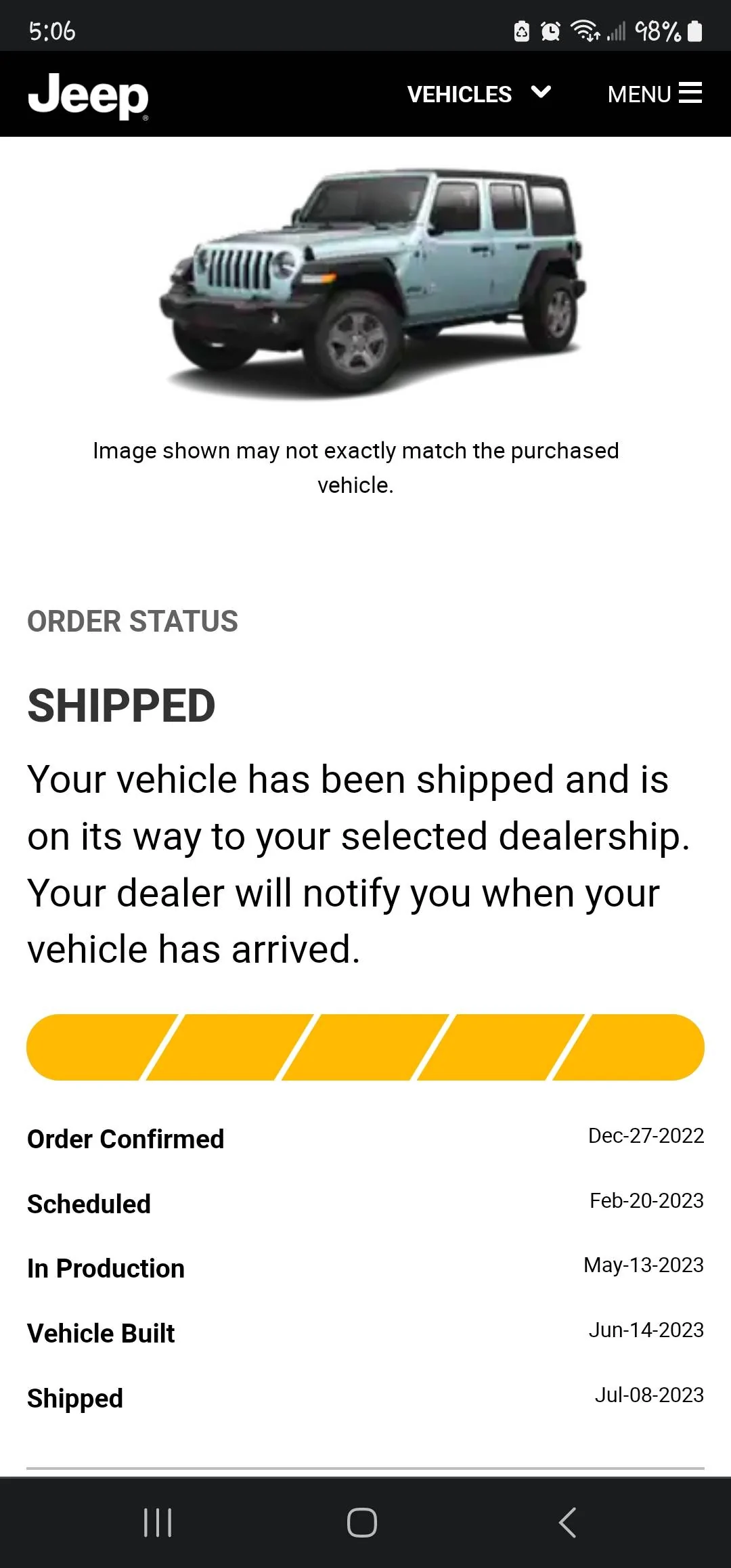 Jeep Wrangler JL 2023 Orders - Check in here Screenshot_20230709_170608_Chrom