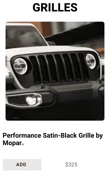 Jeep Wrangler JL FINALLY found photos of 2024 Wrangler with Performance Satin-Black Grille by Mopar!  SO much better than the standard new grille! Screenshot 2023-07-09 3.27.45 PM