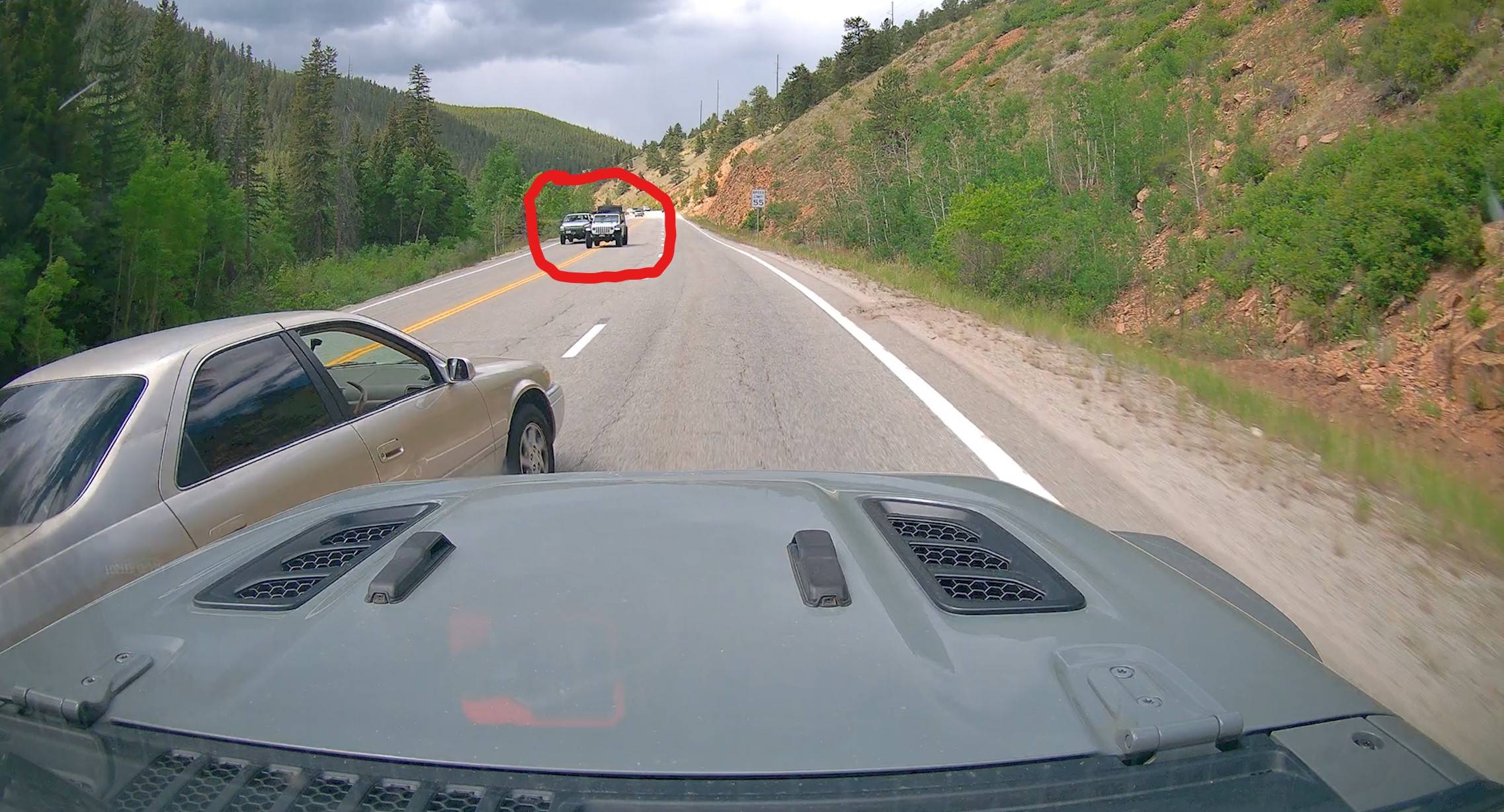 Jeep Wrangler JL Well this was more exciting than we bargained for heading up Kenosha Pass junk