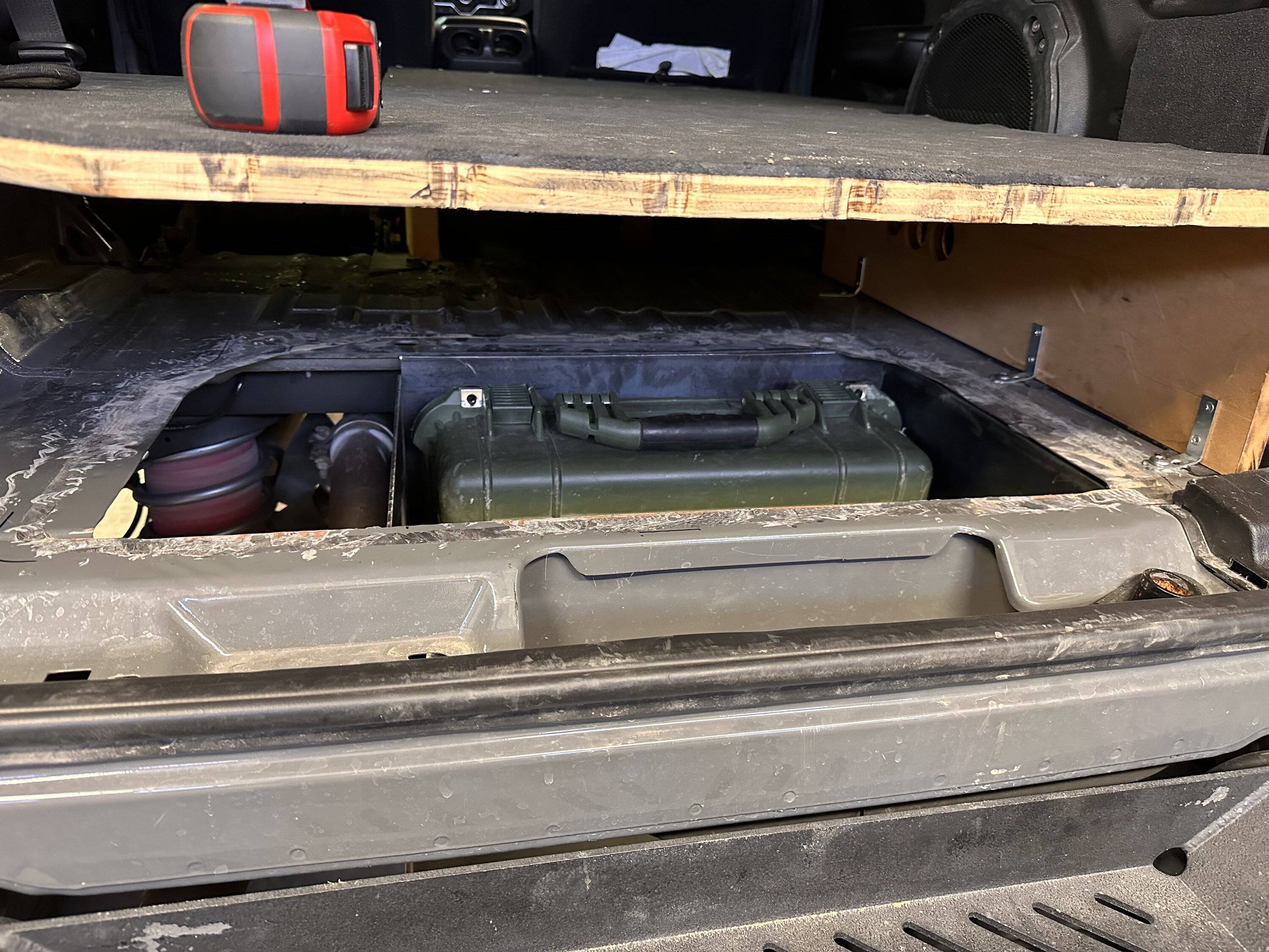 Jeep Wrangler JL Larger Rear Storage Cubby IMG_5753