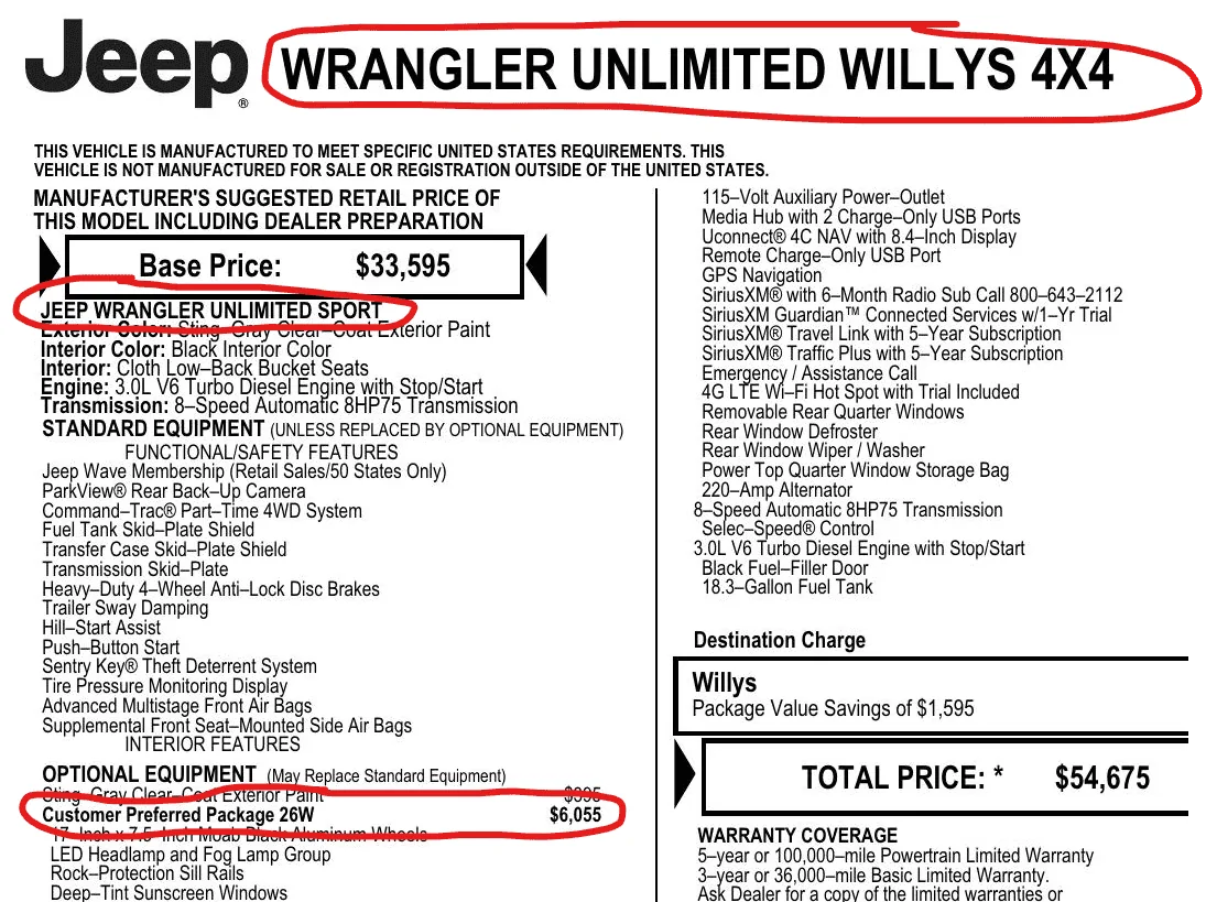 Jeep Wrangler JL Jeep Wrangler Willys Trim? 1689353246233
