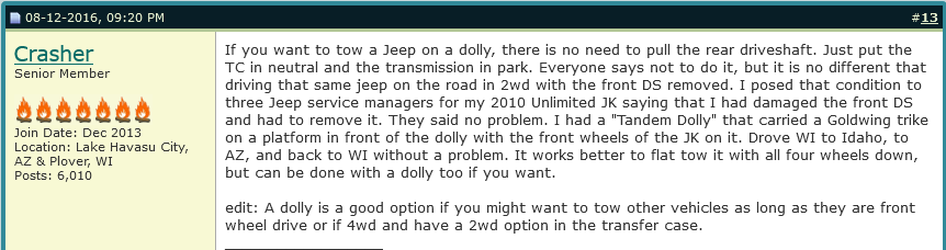 Jeep Wrangler JL Wrangler on a Tow Dolly? 1689701205580