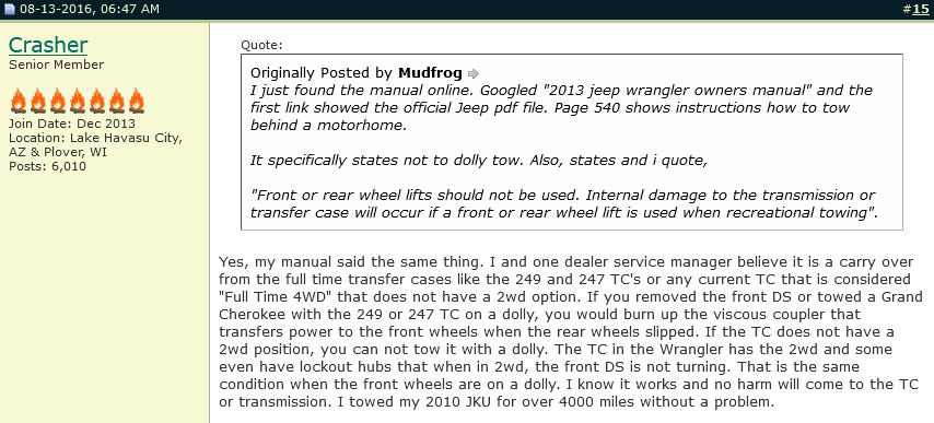 Jeep Wrangler JL Wrangler on a Tow Dolly? 1689701269115