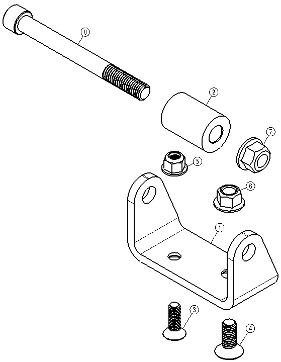 Jeep Wrangler JL Dana UD60 front shock relocation for Fox 2.5 1689712471697