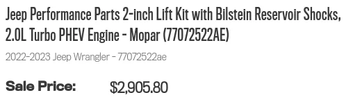 Jeep Wrangler JL Jeep Announces New Mopar 2" Inch Lift Kit Featuring Bilstein Shocks 1689815361886